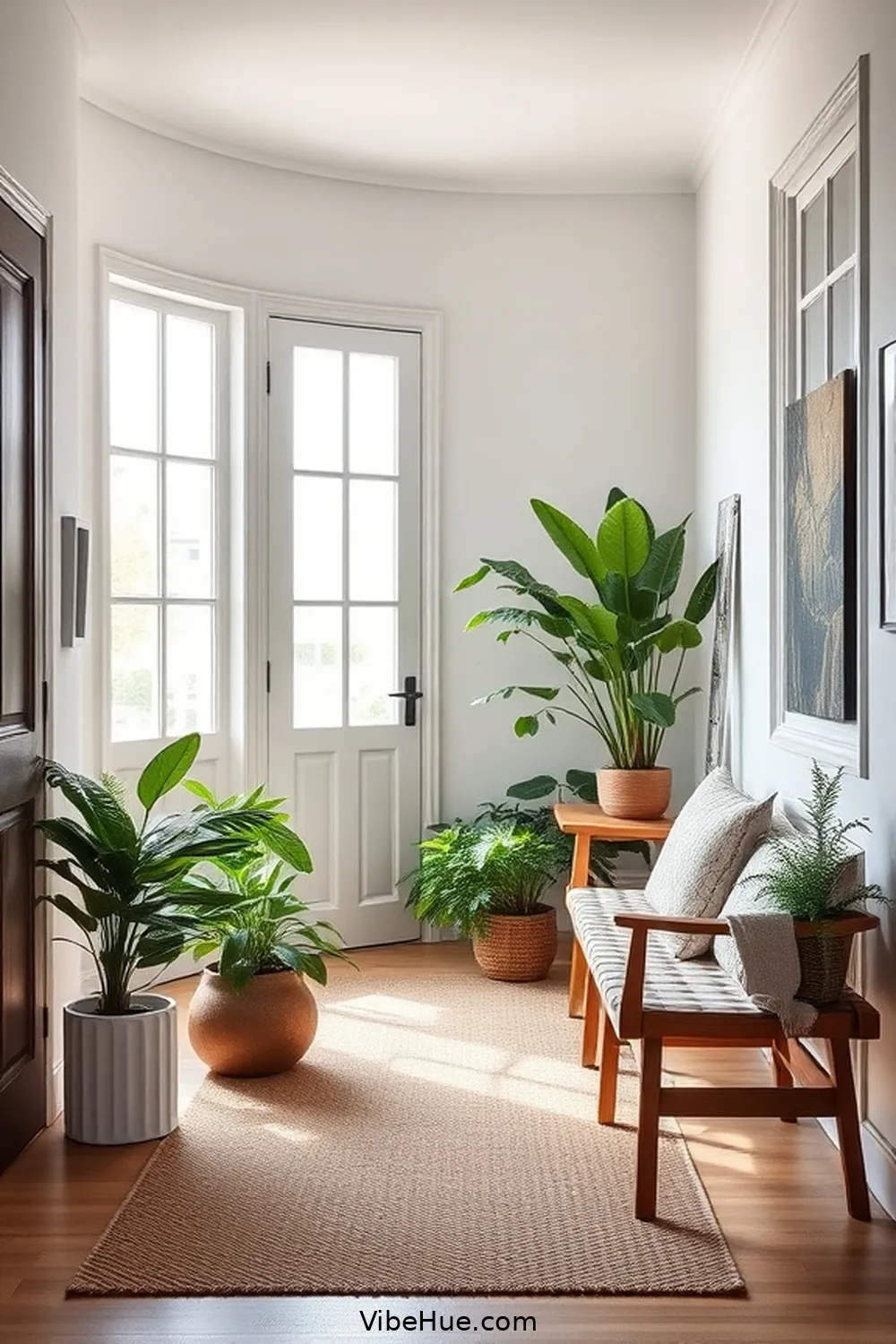 Create a Spring Entryway in Scandinavian Style 4 Incorporate Greenery and Natural Elements for Create a Spring Entryway in Scandinavian Style