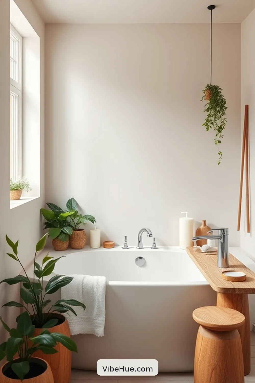 Create a Spa-Like Atmosphere for Create a Spring-Inspired Scandinavian Bathroom Style