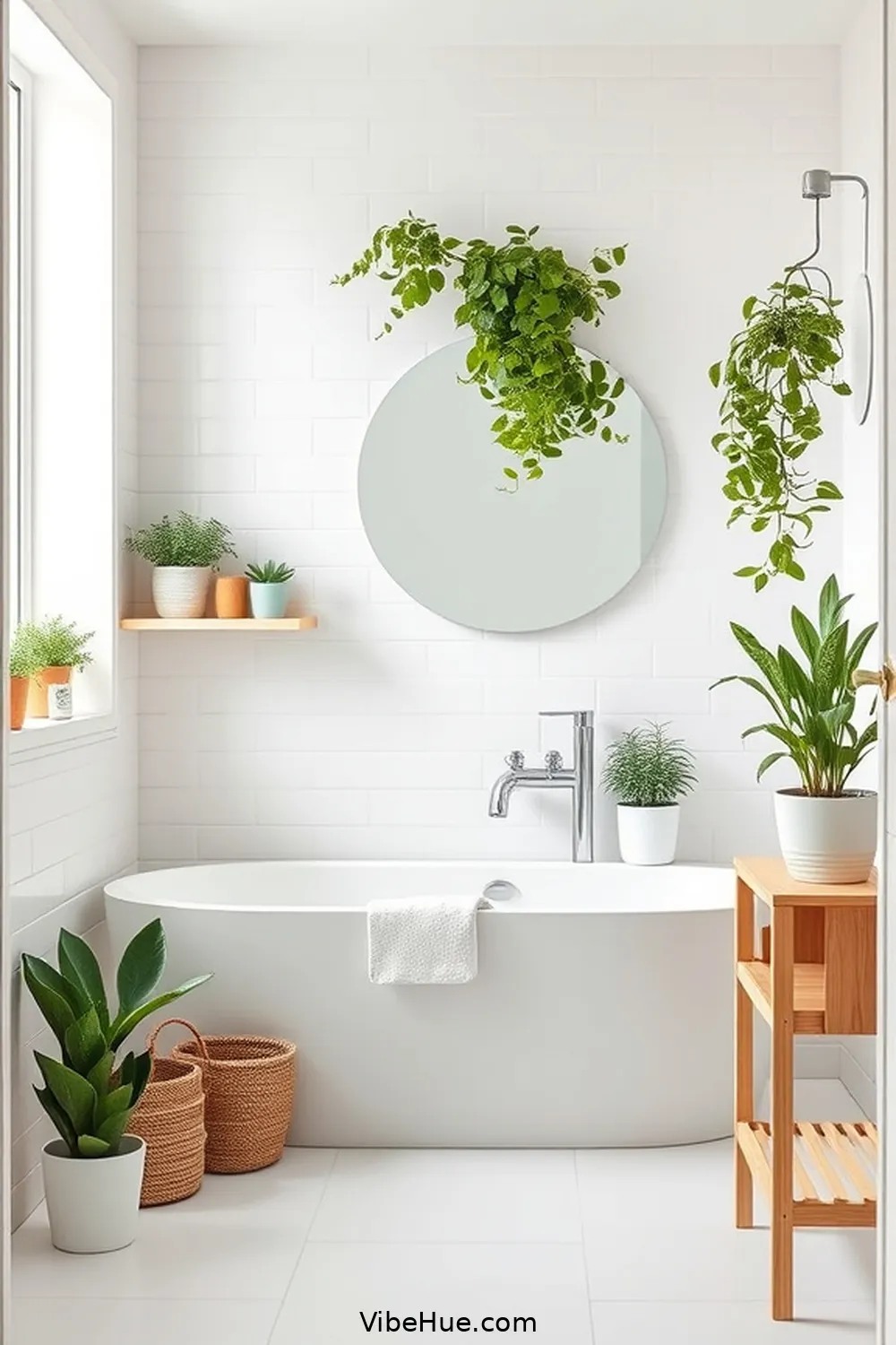 Embrace Minimalism for a Clutter-Free Space for Create a Spring-Inspired Scandinavian Bathroom Style