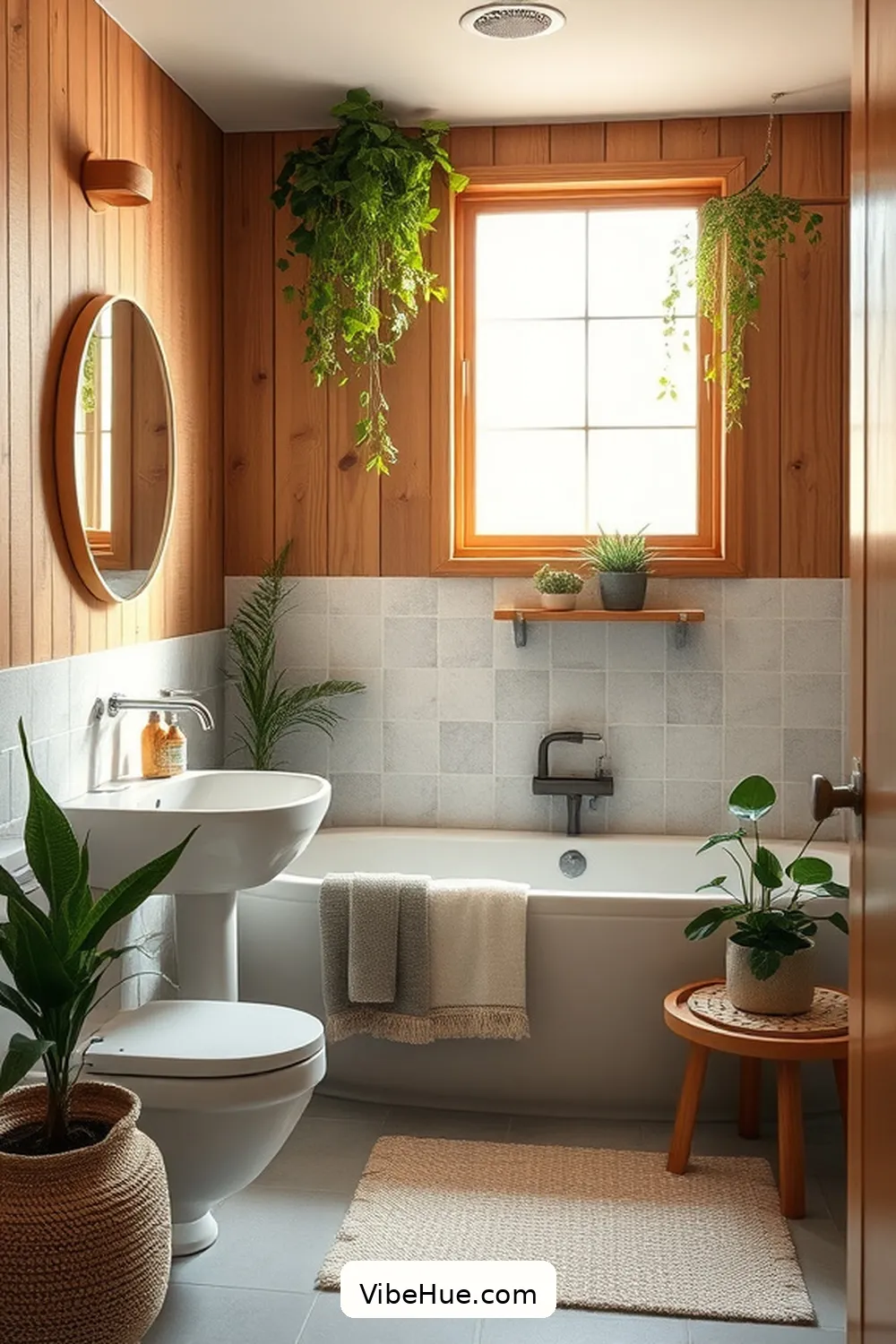 Focus on Sustainable Practices for Create a Spring-Inspired Scandinavian Bathroom Style
