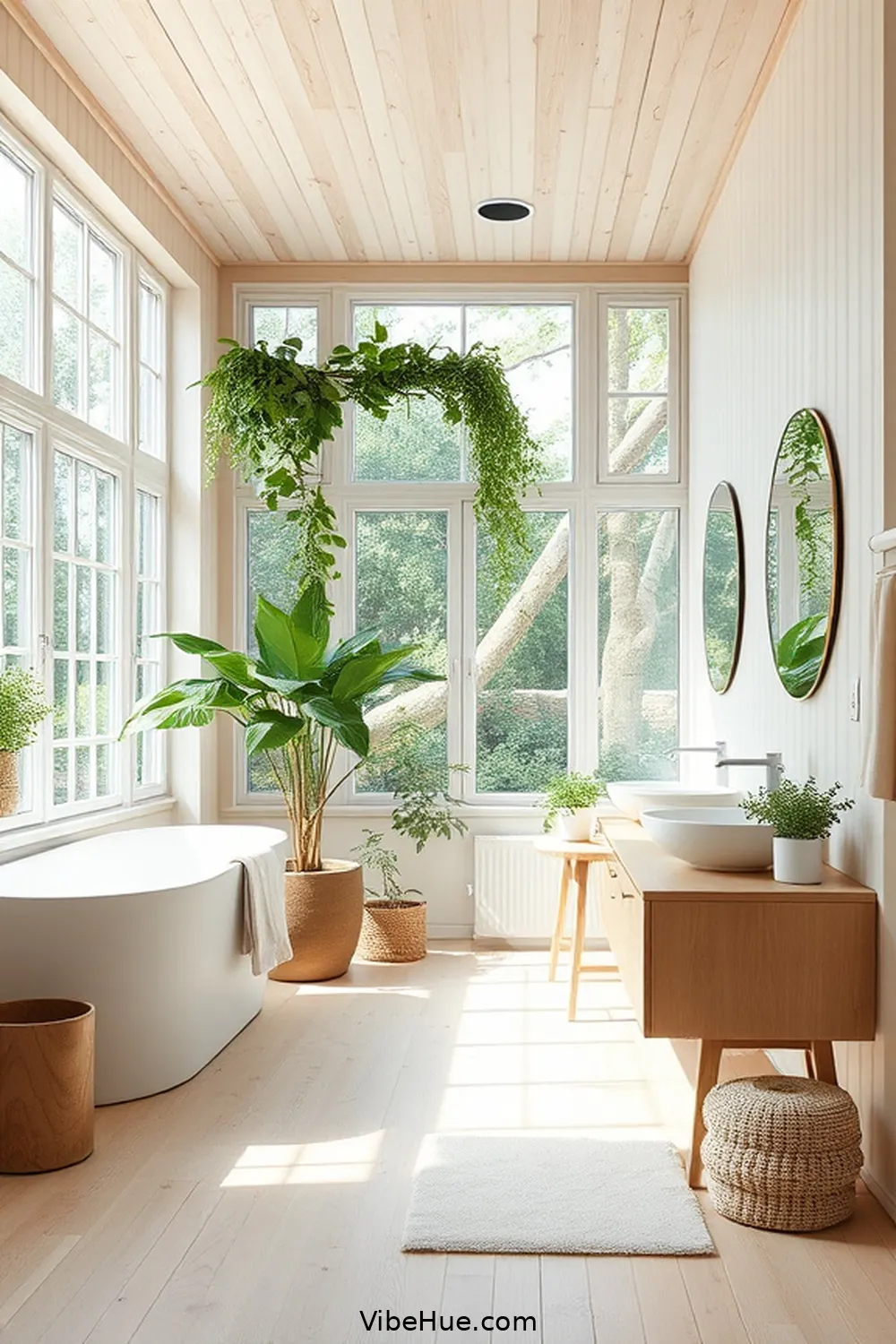 Maximize Natural Light for Create a Spring-Inspired Scandinavian Bathroom Style
