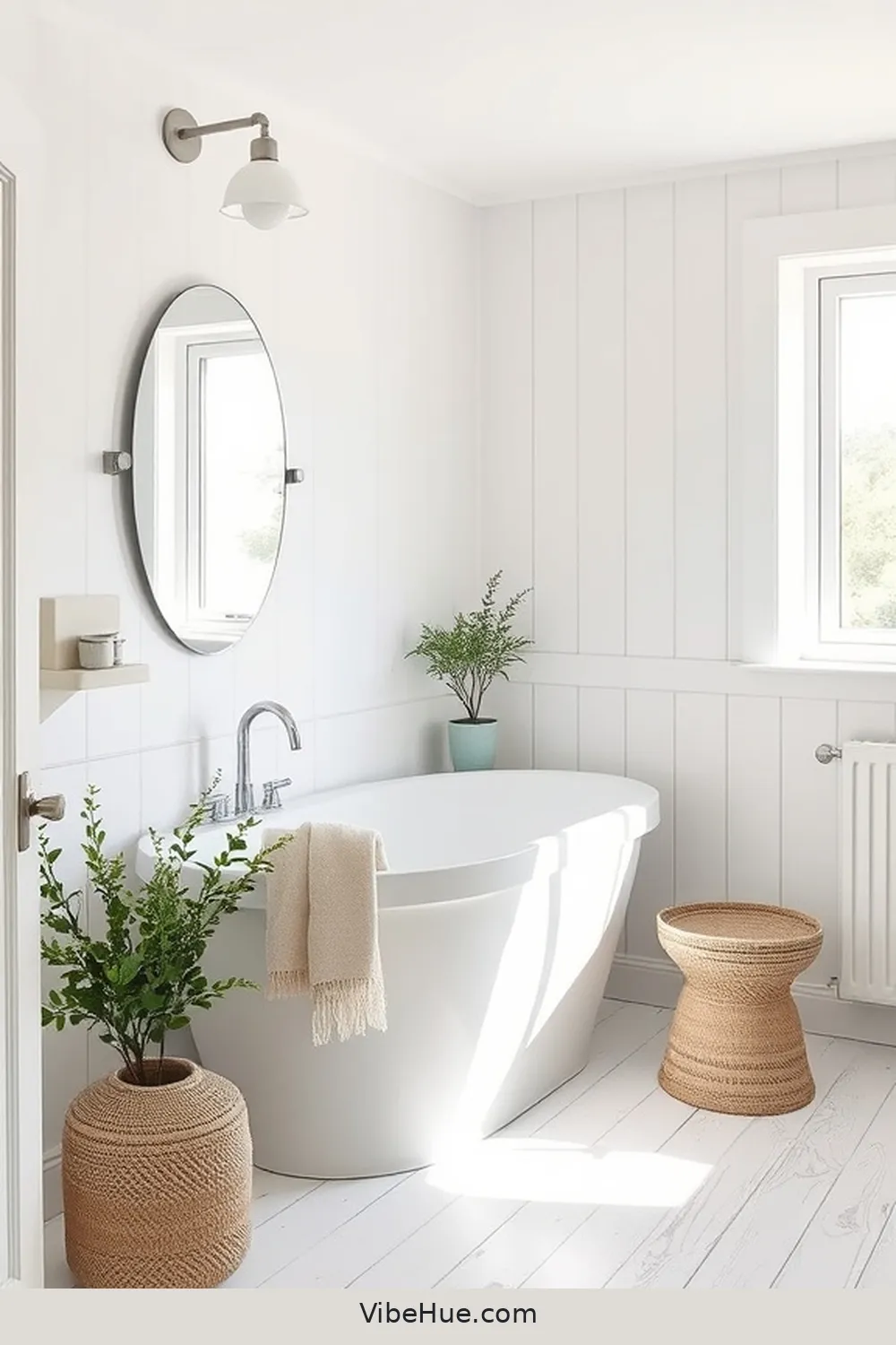 Opt for Simple, Clean Lines for Create a Spring-Inspired Scandinavian Bathroom Style