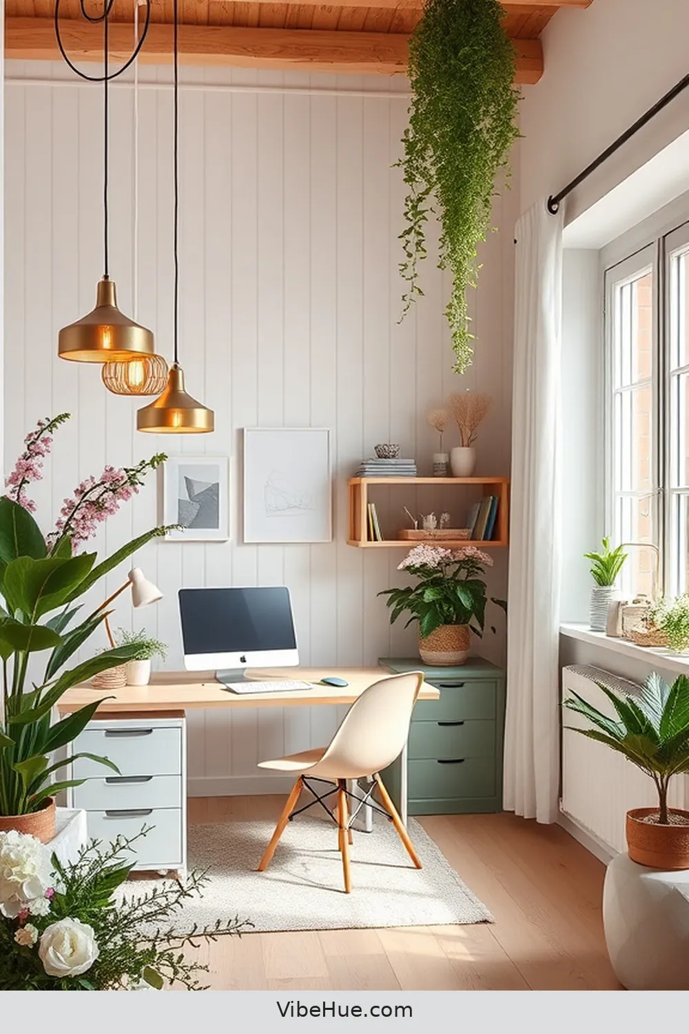Create a Spring-Inspired Scandinavian Style Home Office 14 Enhance Lighting With Warm Fixtures for Create a Spring-Inspired Scandinavian Style Home Office