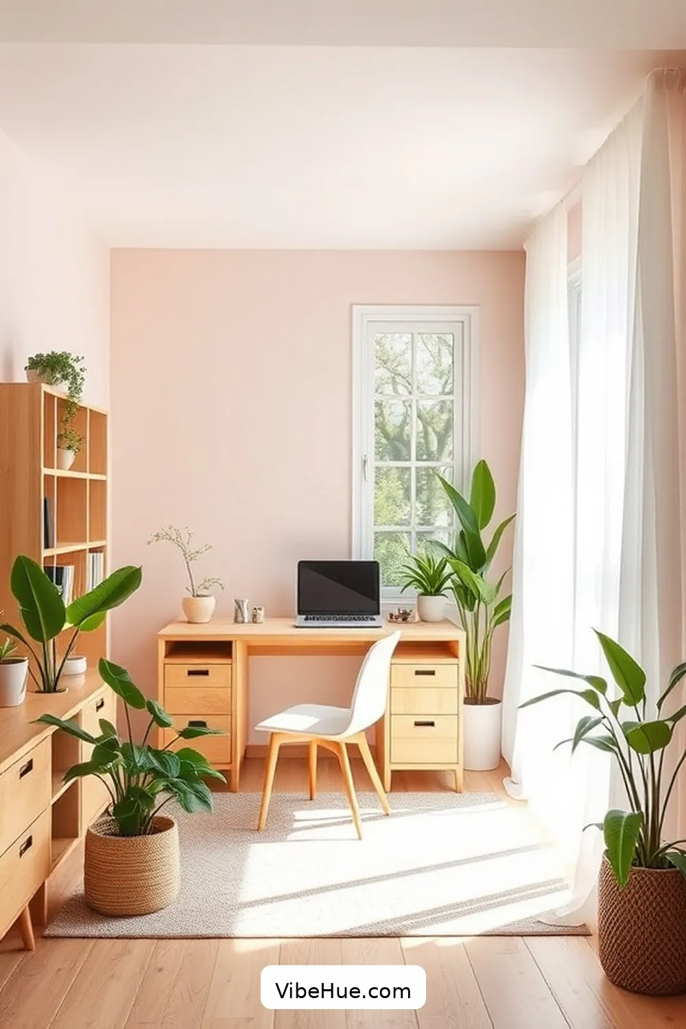 Choose a Fresh Color Palette for Create a Spring-Inspired Traditional Home Office Style