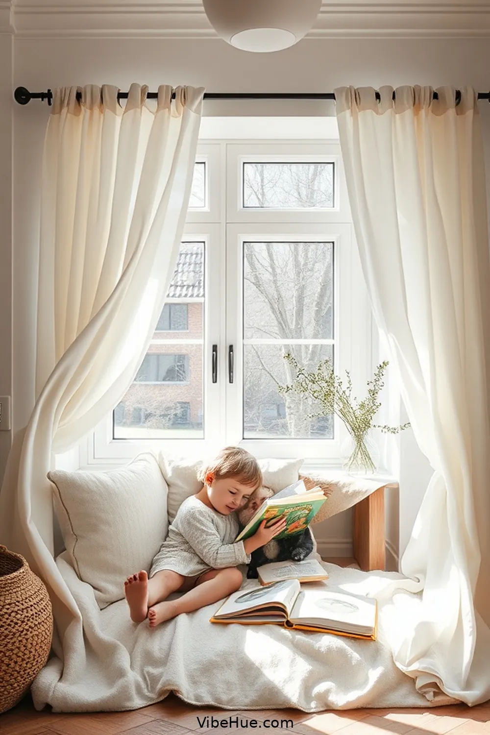 Create a Spring Library With Scandinavian Style 8 Creating a Reading Nook for Create a Spring Library With Scandinavian Style