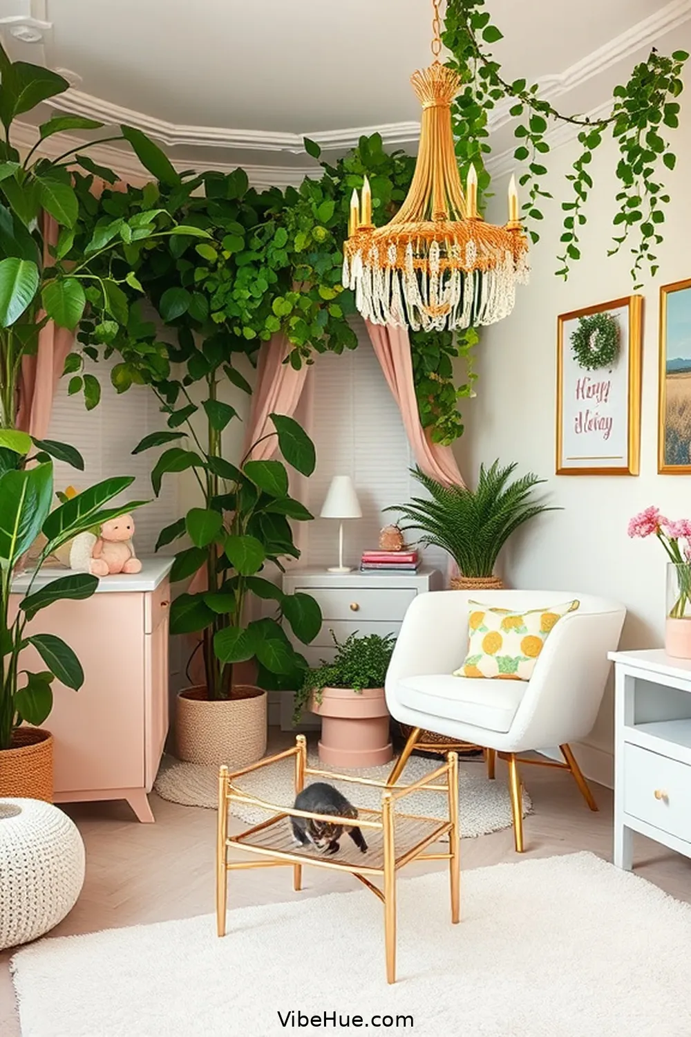 Create a Spring Nursery With Modern Glam Style 13 Infusing Nature With Greenery for Create a Spring Nursery With Modern Glam Style