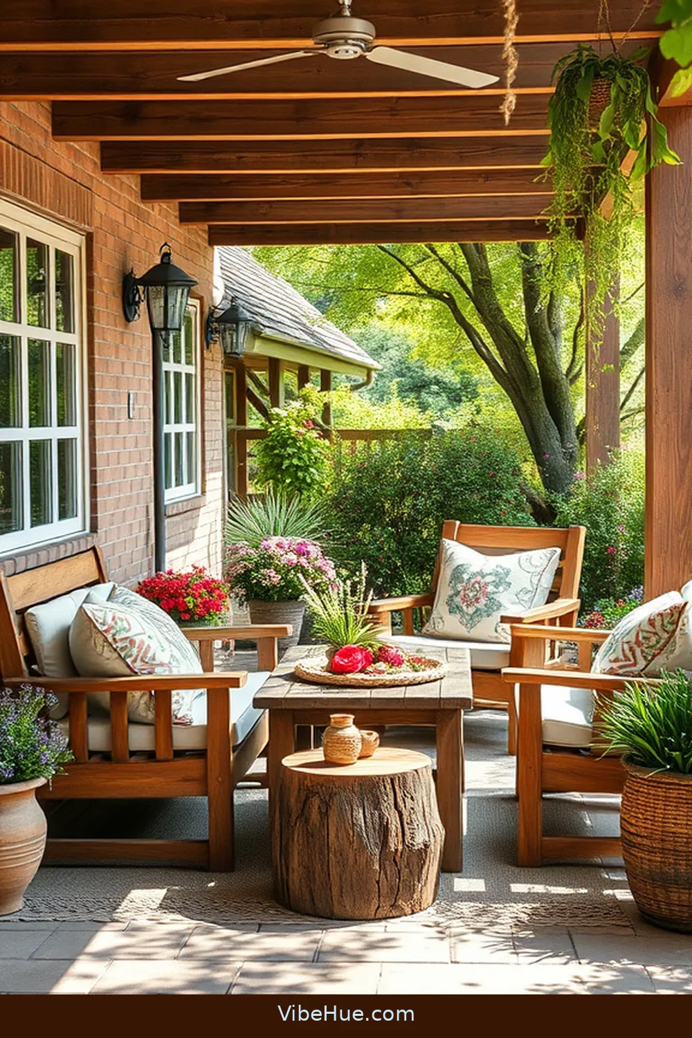 Create a Spring Outdoor Patio in Modern Farmhouse Style 4 Choose Rustic Furniture for Create a Spring Outdoor Patio in Modern Farmhouse Style