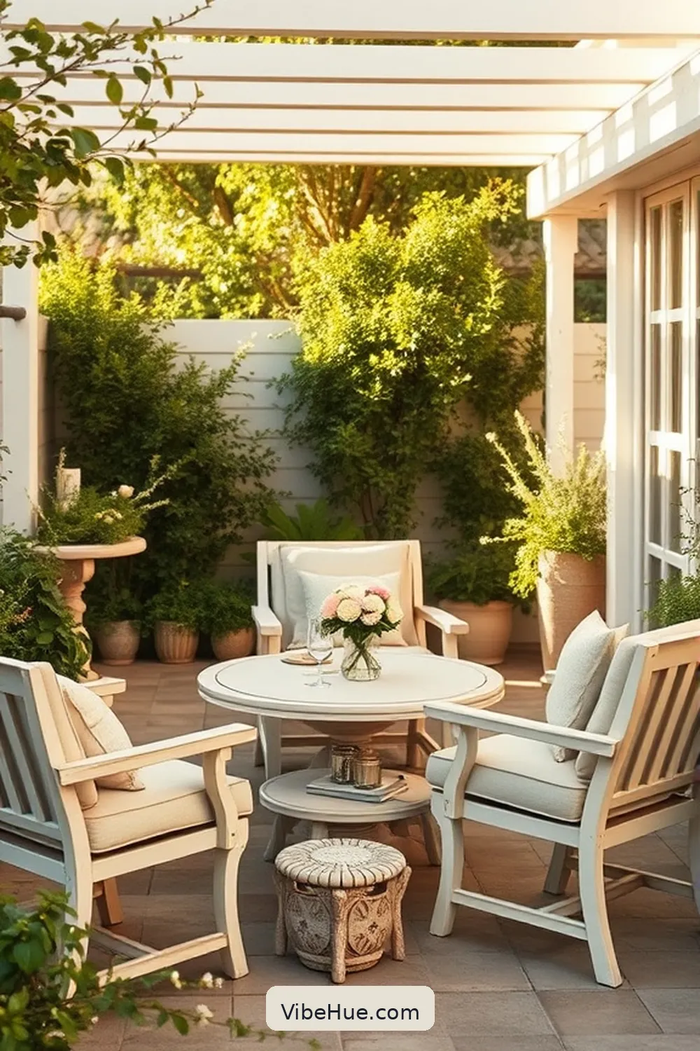 Create a Spring Outdoor Patio in Modern Farmhouse Style 2 Embrace Neutral Color Palettes for Create a Spring Outdoor Patio in Modern Farmhouse Style