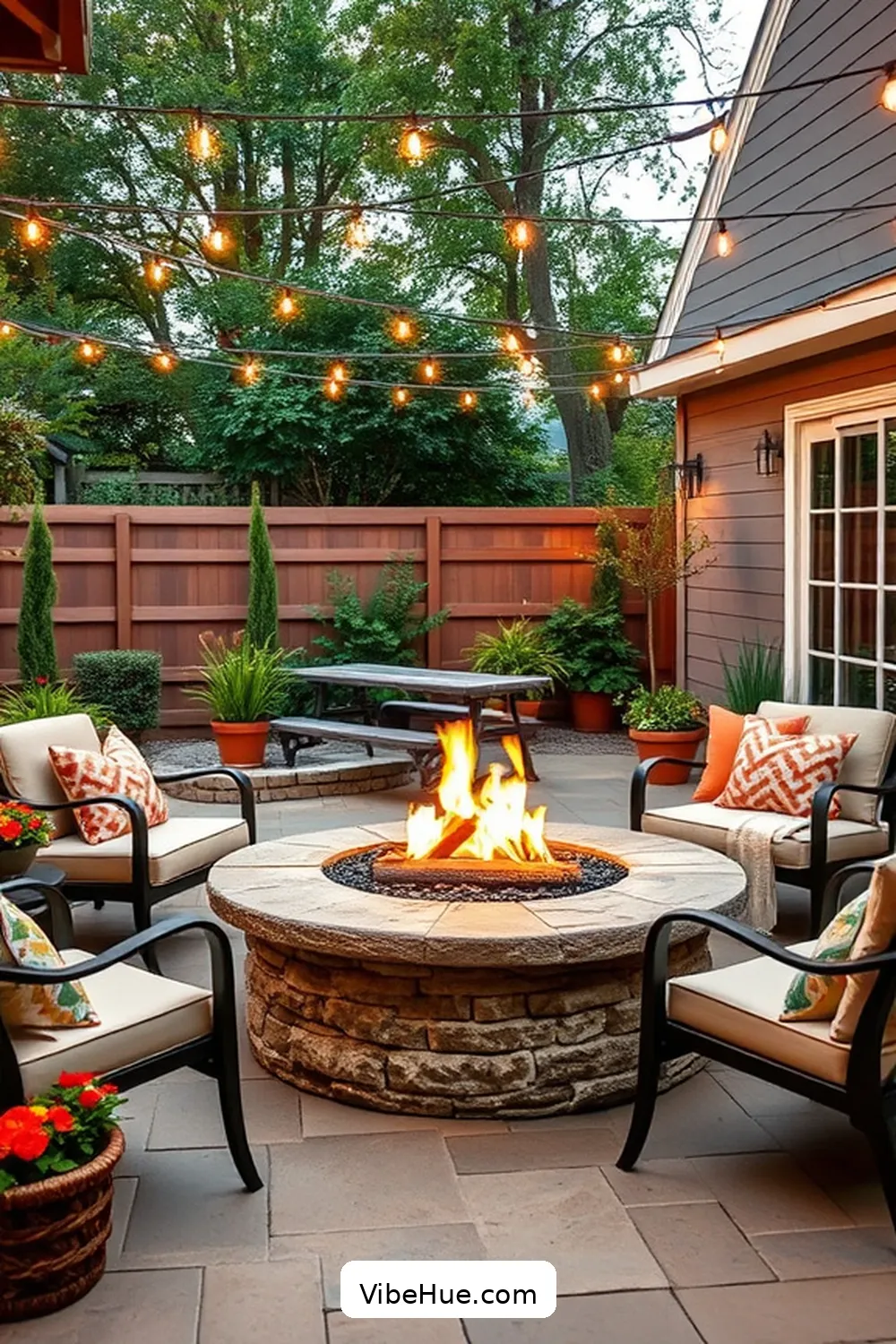 Create a Spring Outdoor Patio in Modern Farmhouse Style 11 Include a Fire Feature for Create a Spring Outdoor Patio in Modern Farmhouse Style