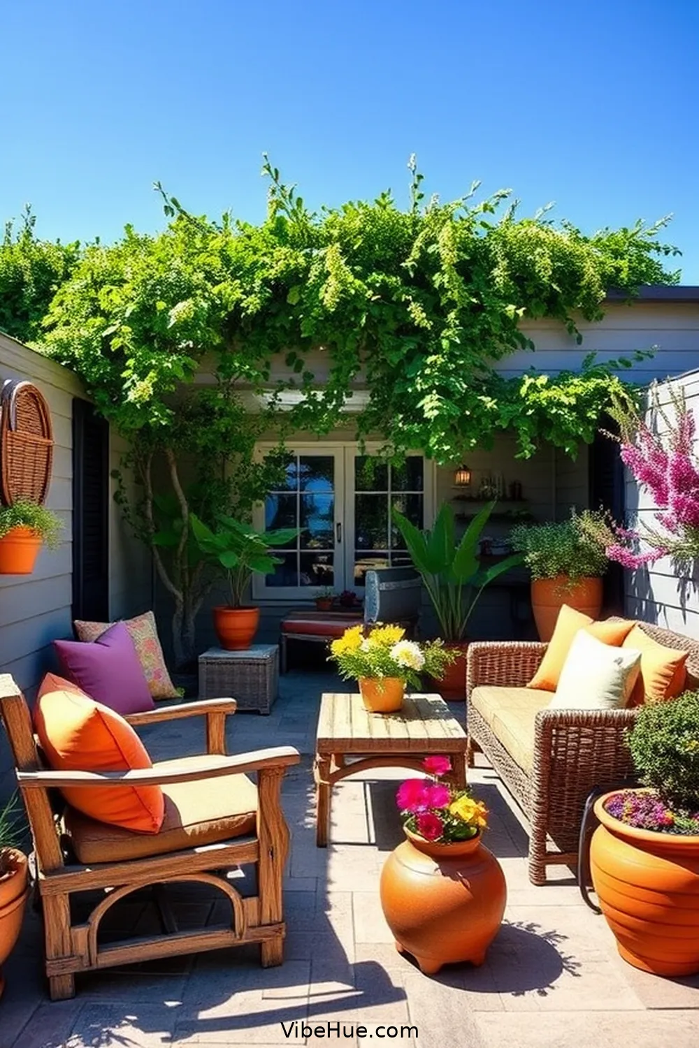Create a Spring Outdoor Patio in Modern Farmhouse Style 3 Incorporate Natural Materials for Create a Spring Outdoor Patio in Modern Farmhouse Style