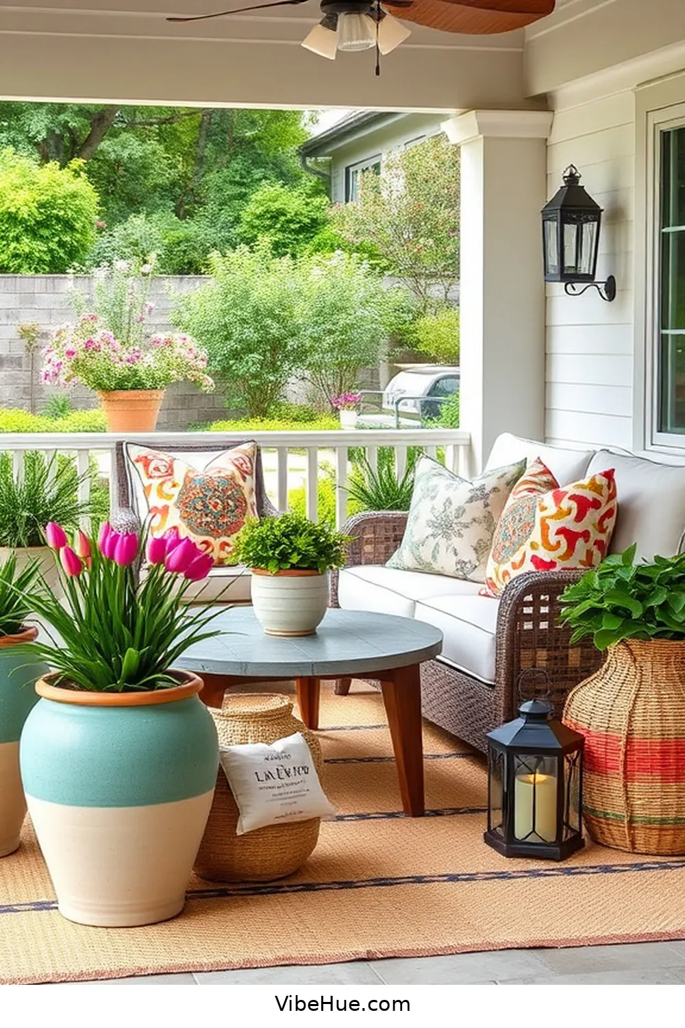 Create a Spring Outdoor Patio in Modern Farmhouse Style 12 Personalize With Decorative Elements for Create a Spring Outdoor Patio in Modern Farmhouse Style