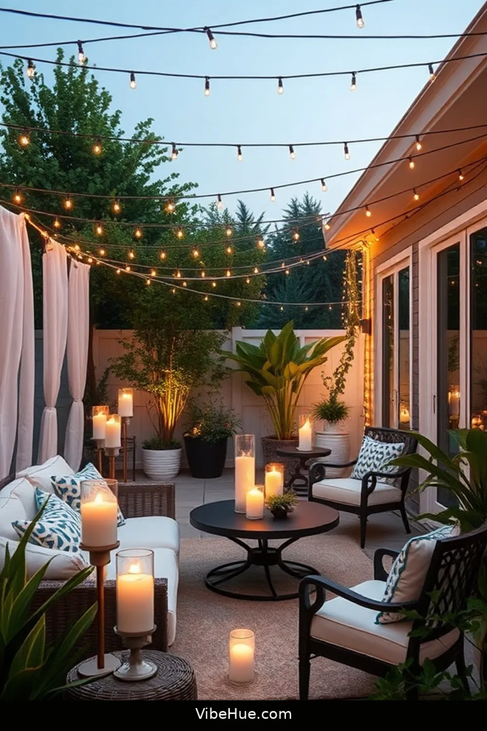 Create a Spring Outdoor Patio in Modern Glam Style 6 Create Ambient Lighting for Create a Spring Outdoor Patio in Modern Glam Style