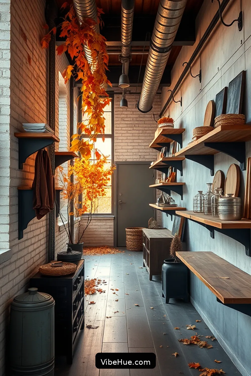 Create a Stunning Fall Hallway With Industrial Style 10 Add Functionality With Storage Solutions for Create a Stunning Fall Hallway With Industrial Style
