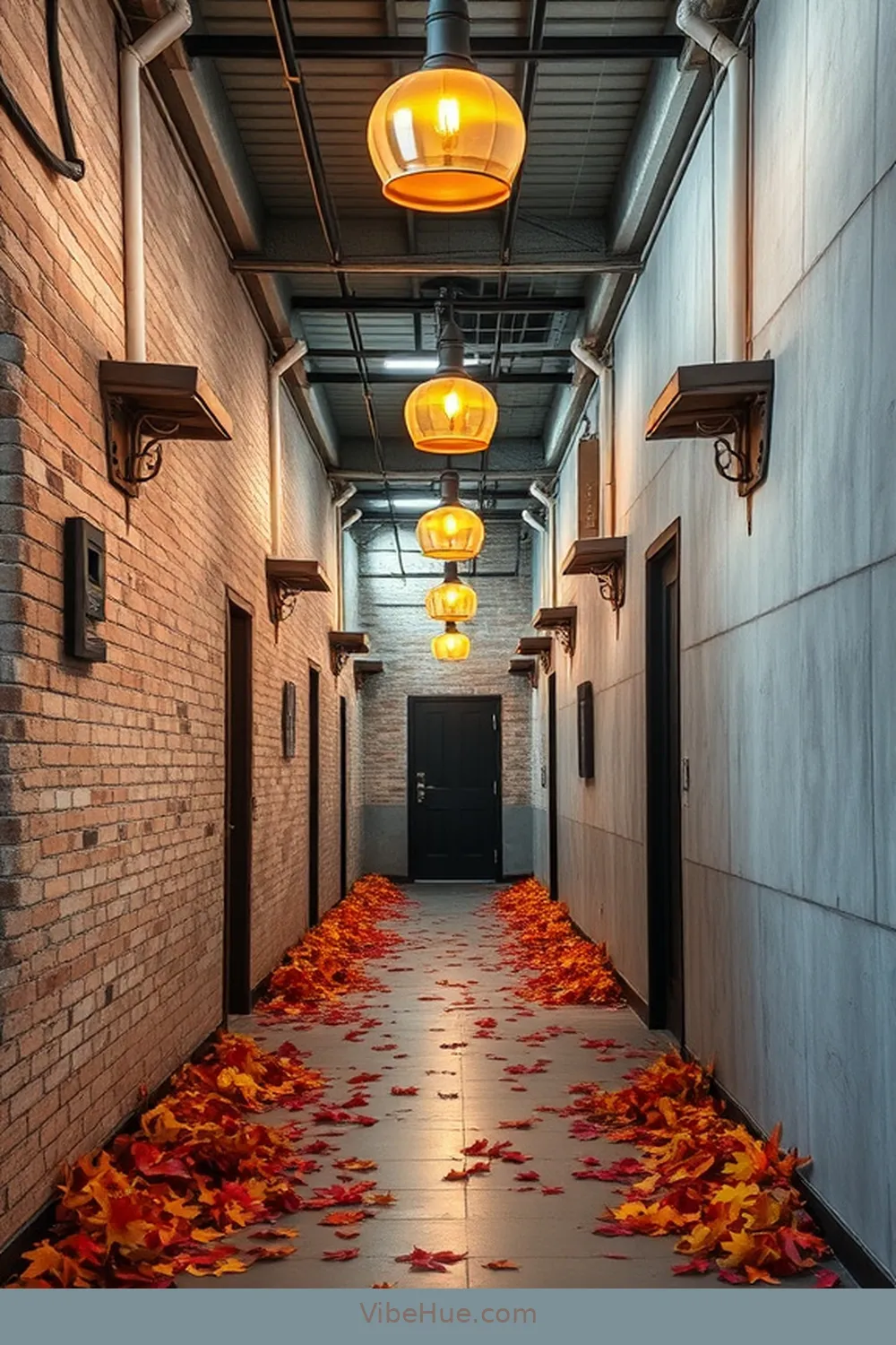 Create a Stunning Fall Hallway With Industrial Style 6 Utilize Industrial Lighting Effects for Create a Stunning Fall Hallway With Industrial Style