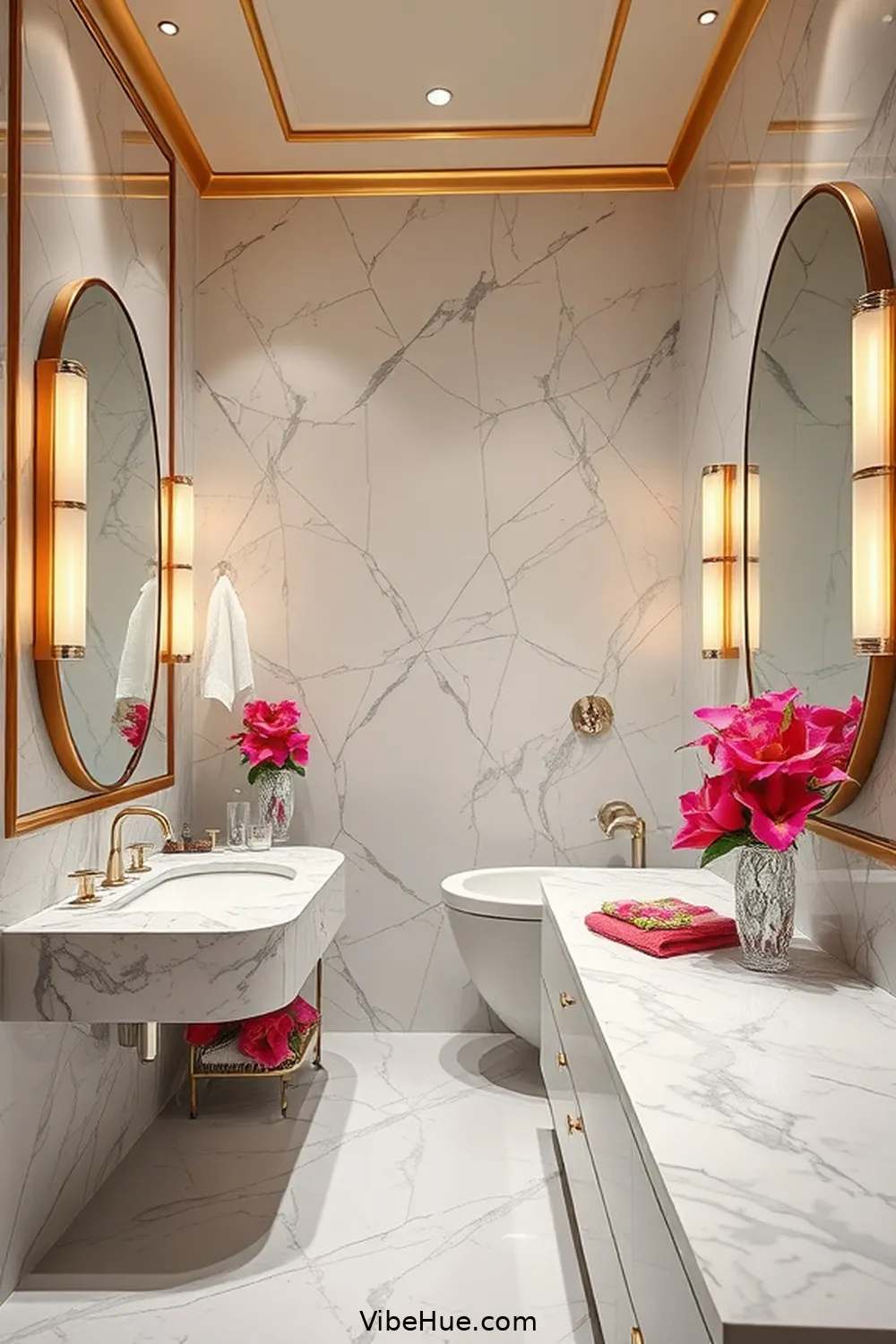 Incorporate Glamorous Accessories for Create a Summer Bathroom With Modern Glam Style: a Step-By-Step Guide