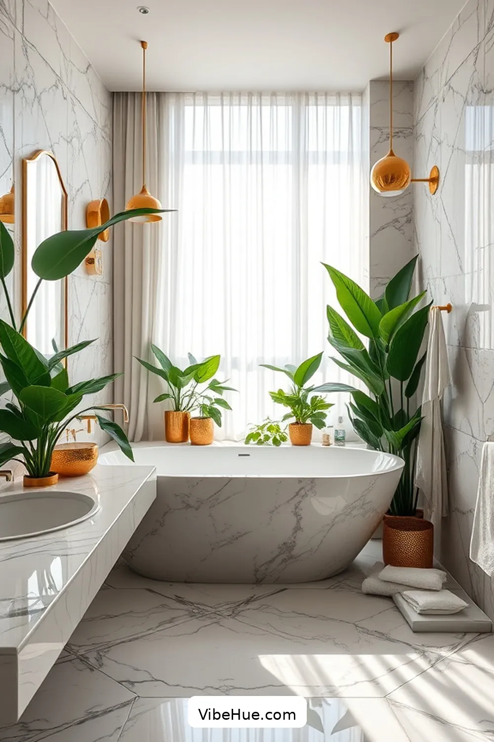 Incorporate Natural Elements for Create a Summer Bathroom With Modern Glam Style: a Step-By-Step Guide