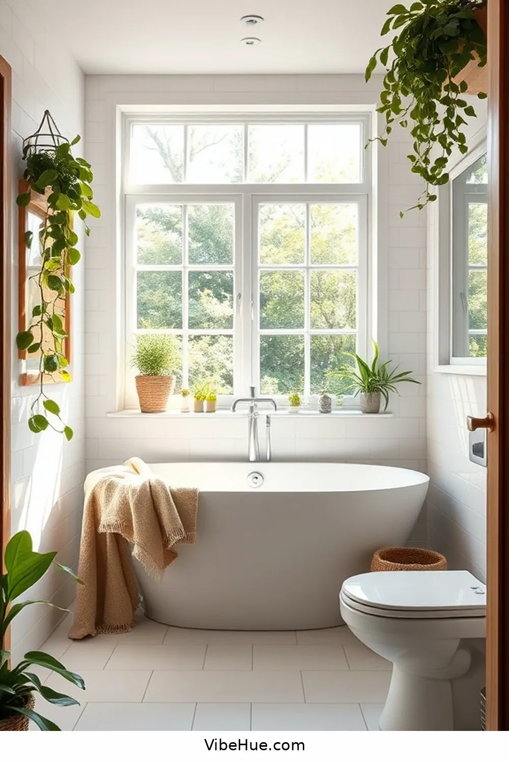 Create a Summer Bathroom With Scandinavian Style 7 Add Greenery for Freshness for Create a Summer Bathroom With Scandinavian Style