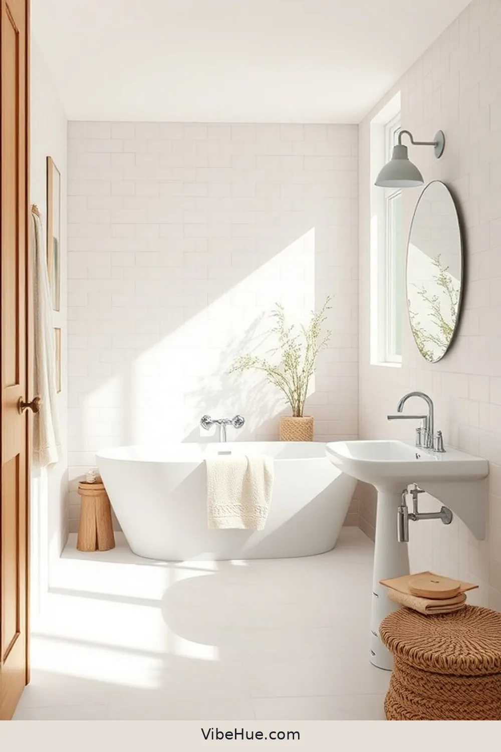 Create a Summer Bathroom With Scandinavian Style 4 Choose a Light Color Palette for Create a Summer Bathroom With Scandinavian Style