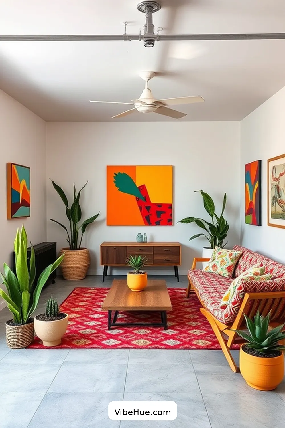 Create a Summer Garage in Mid-Century Modern Style 6 Add Artistic Touches and Accessories for Create a Summer Garage in Mid-Century Modern Style