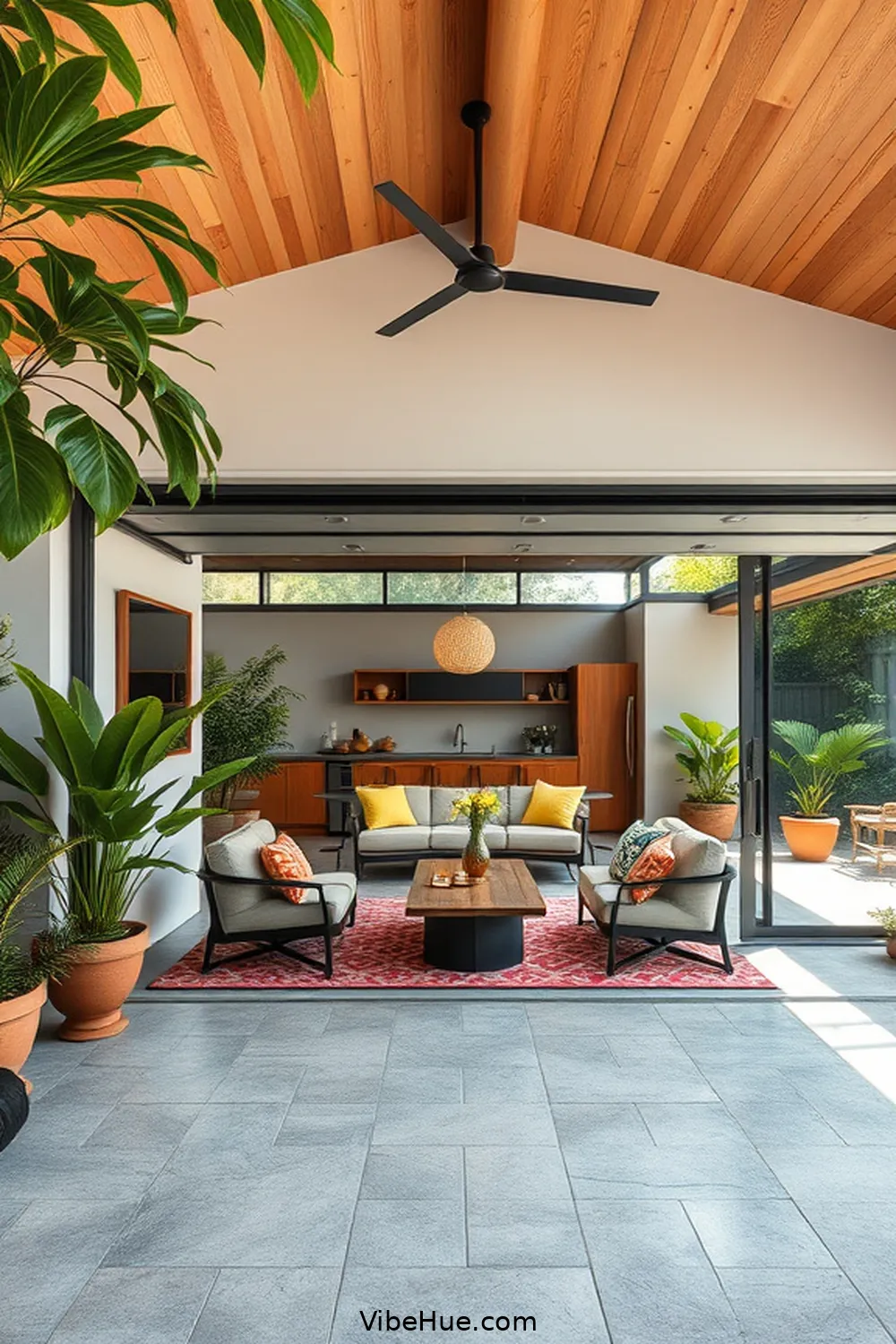 Create a Summer Garage in Mid-Century Modern Style 5 Create Indoor-Outdoor Flow for Create a Summer Garage in Mid-Century Modern Style