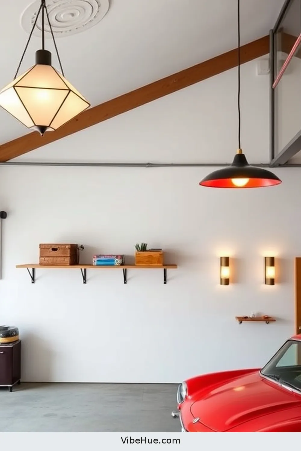 Create a Summer Garage in Mid-Century Modern Style 4 Incorporate Iconic Lighting Fixtures for Create a Summer Garage in Mid-Century Modern Style
