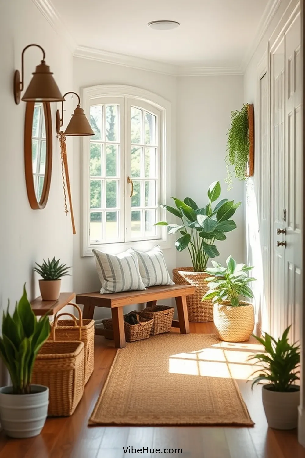 Create a Summer Hallway in Modern Farmhouse Style 5 Add Functional Furniture for Create a Summer Hallway in Modern Farmhouse Style