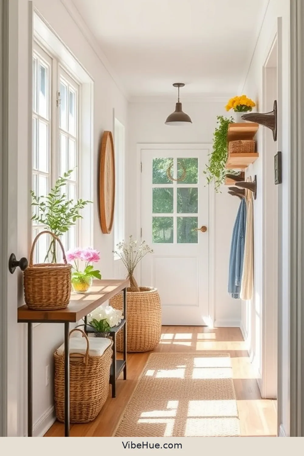Create a Summer Hallway in Modern Farmhouse Style 11 Implement Storage Solutions for Create a Summer Hallway in Modern Farmhouse Style