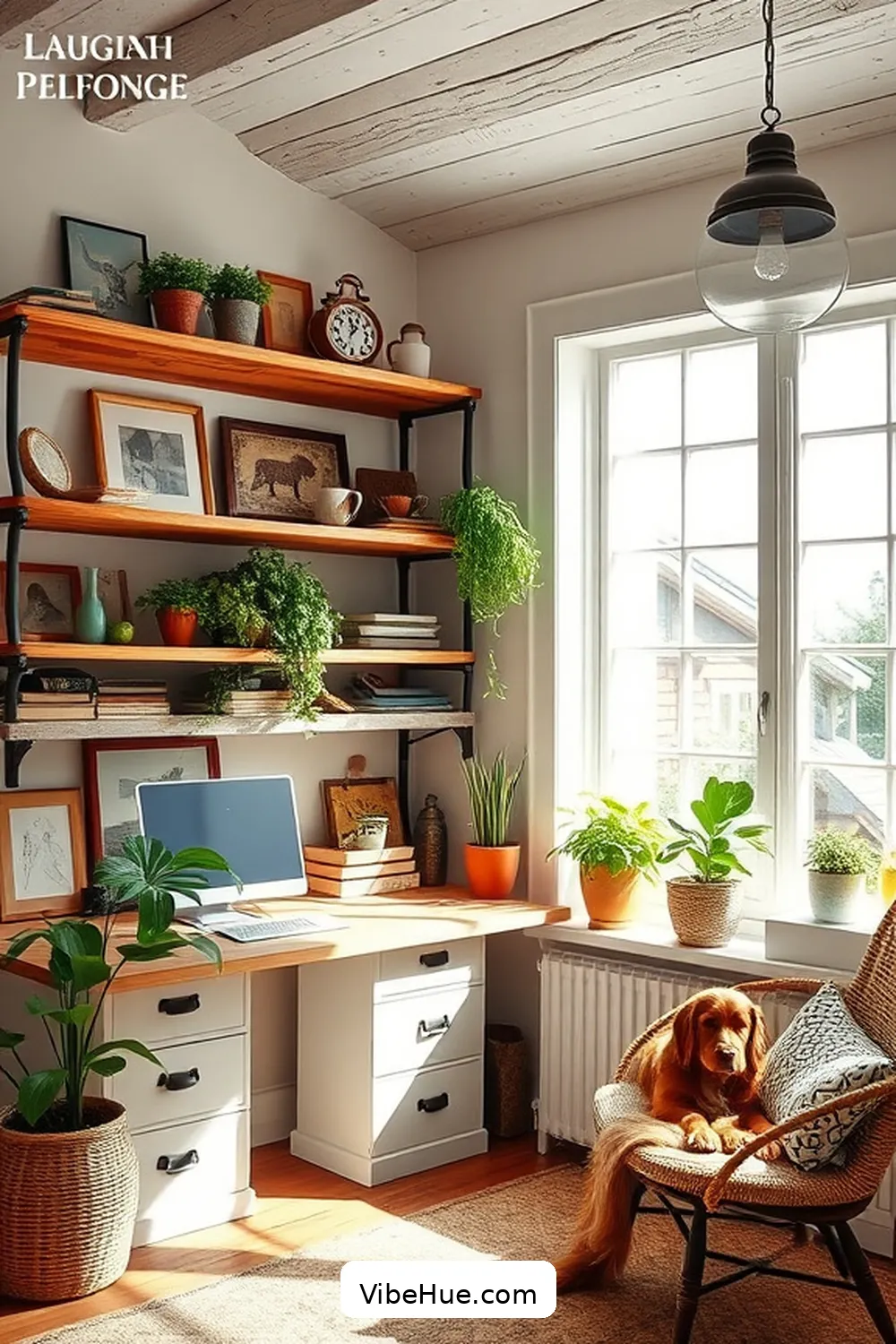 Create a Summer Home Office in Modern Farmhouse Style 5 Add Farmhouse-Inspired Decor for Create a Summer Home Office in Modern Farmhouse Style