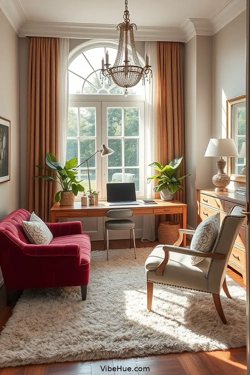 Add Textures for Luxury for Create a Summer Home Office in Modern Glam Style