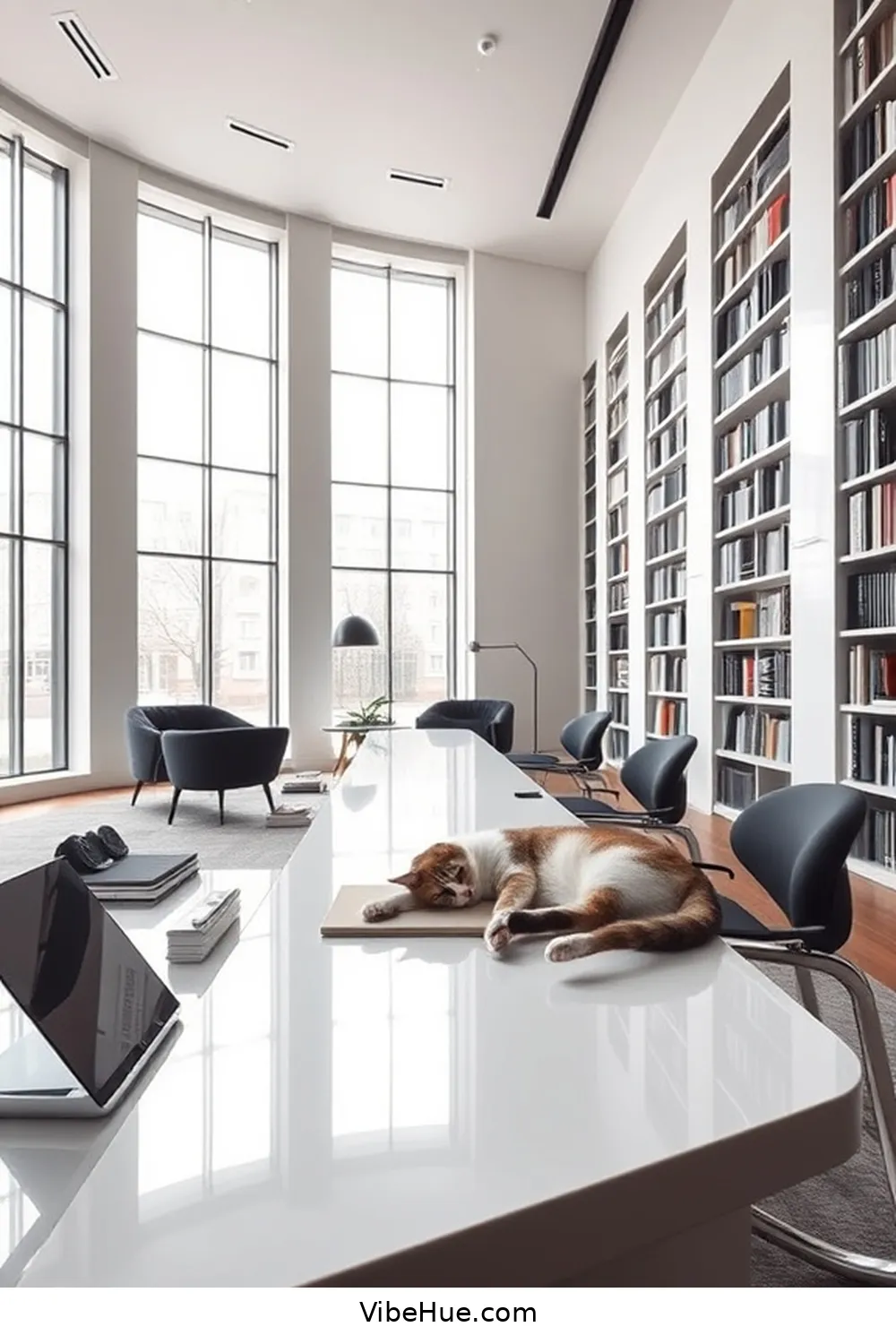 Integrating Technology for Create a Summer Library With Minimalist Style