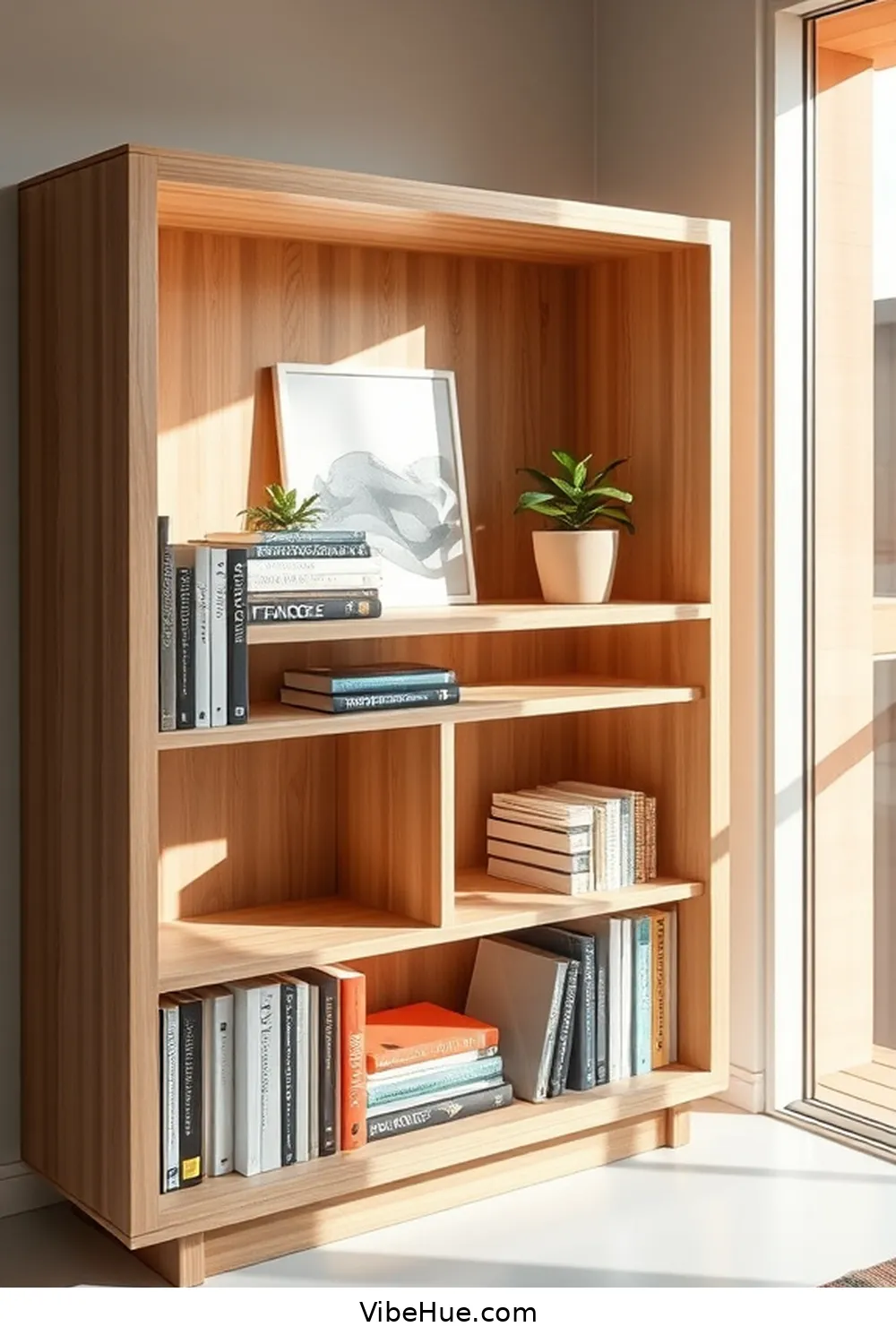 Minimalist Bookshelves for Create a Summer Library With Minimalist Style