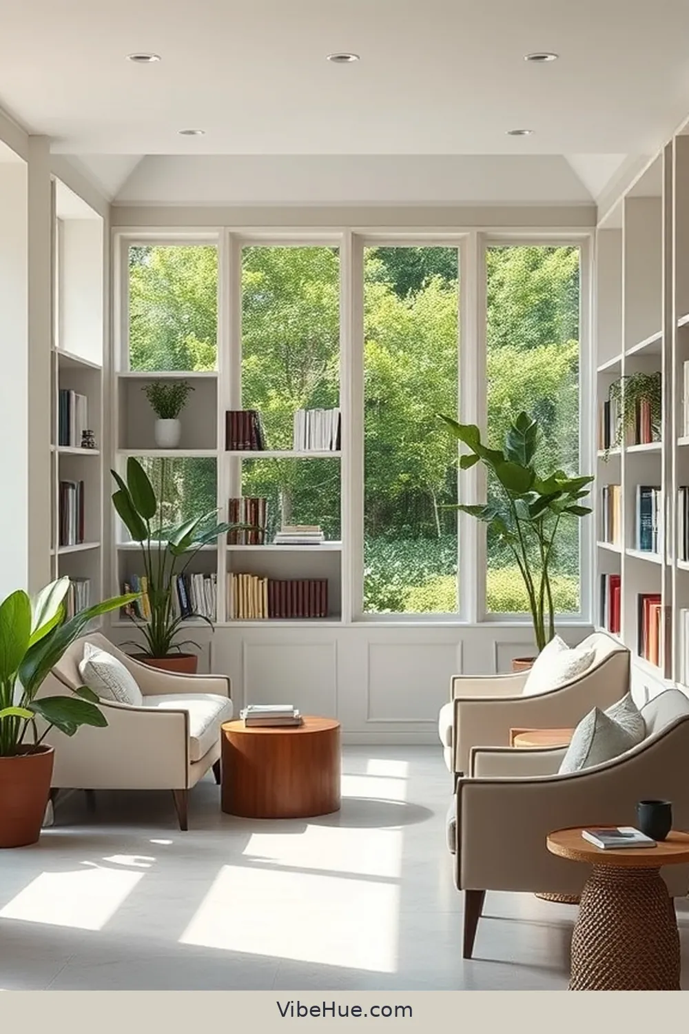 Selecting Comfortable Seating for Create a Summer Library With Minimalist Style