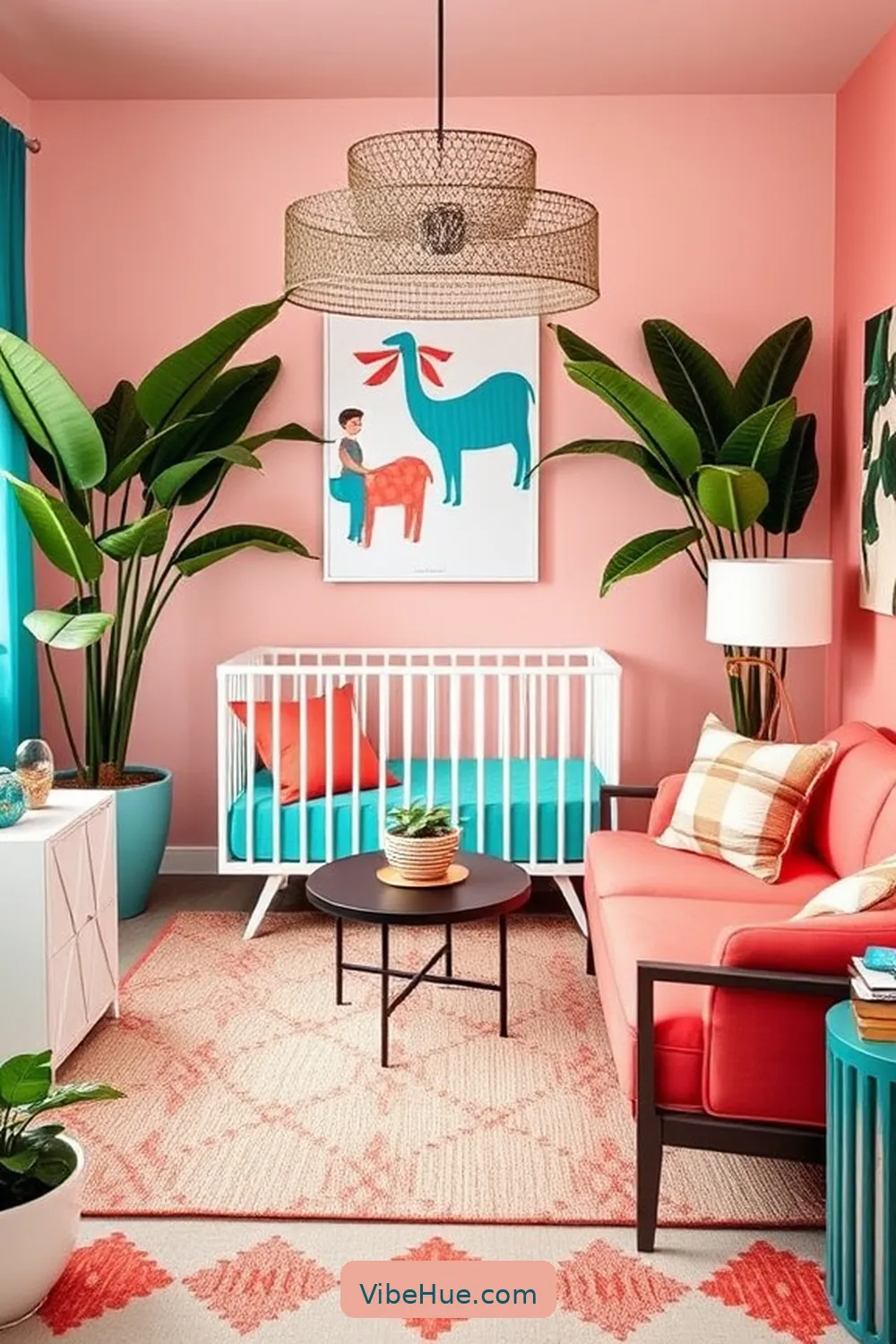 Create a Summer Nursery With Modern Glam Style 2 Embrace a Bold Color Palette for Create a Summer Nursery With Modern Glam Style