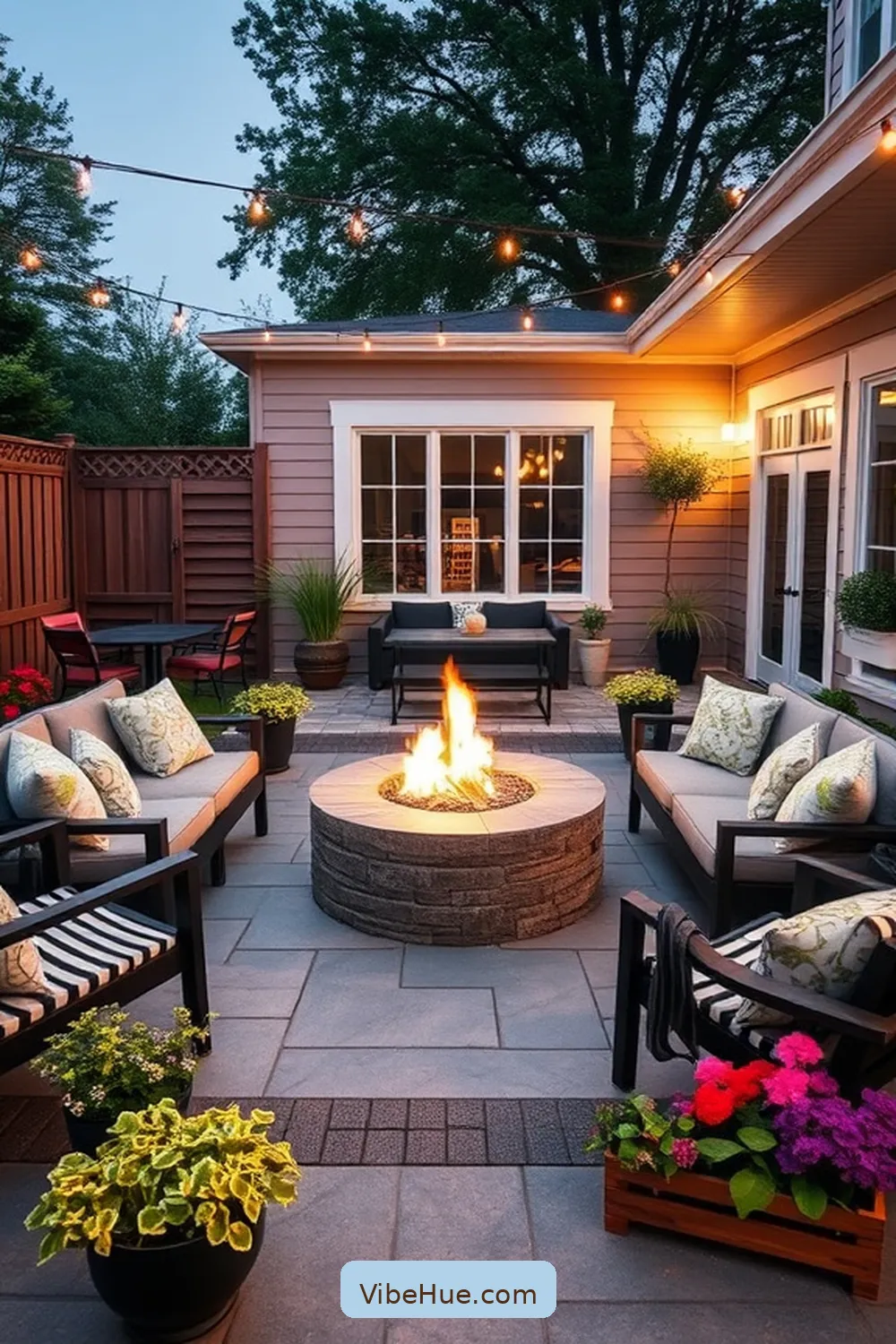 Creating a Beautiful Focal Point for Create a Summer Outdoor Patio in Modern Farmhouse Style