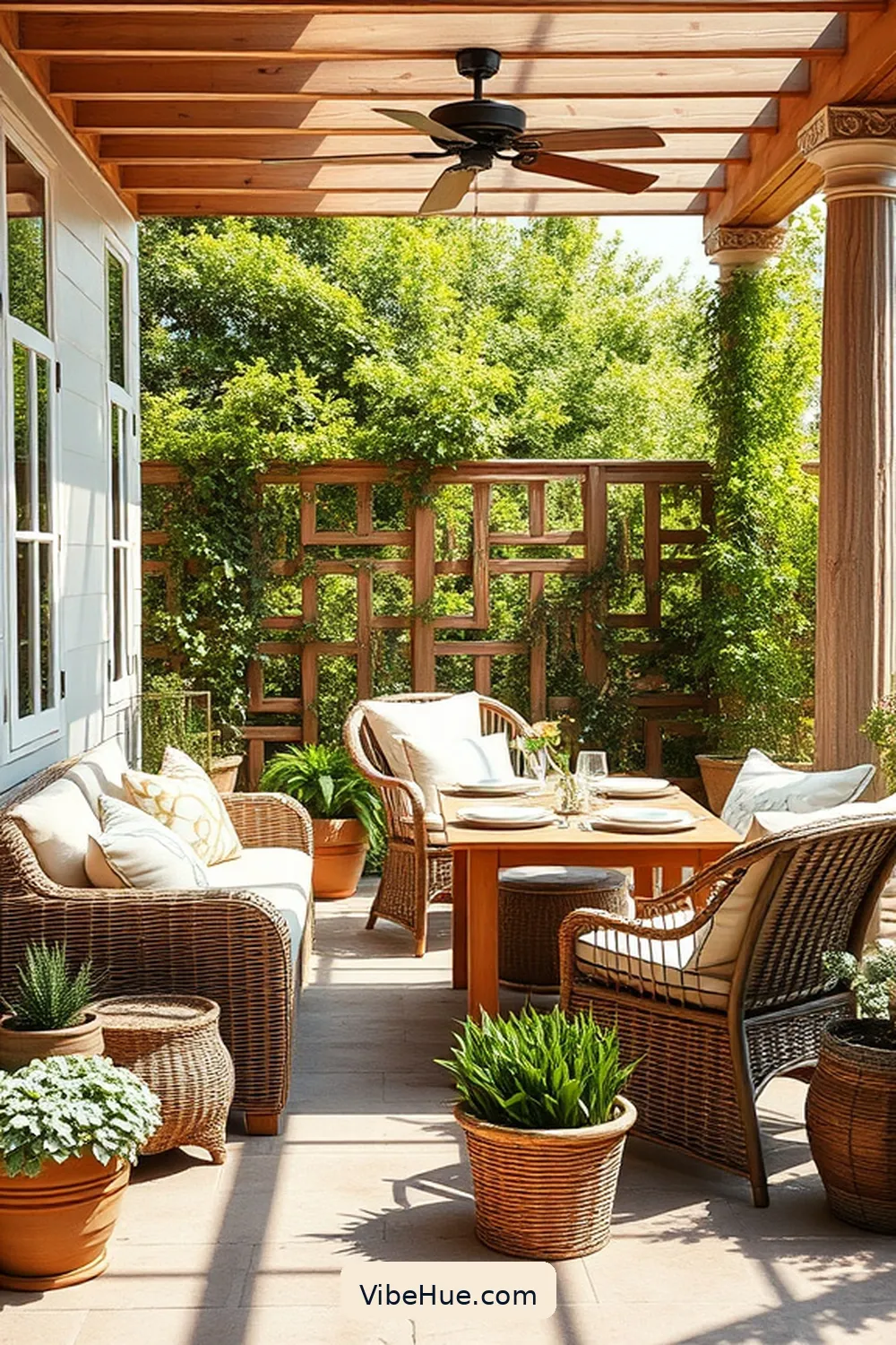 Selecting Farmhouse-Inspired Furniture for Create a Summer Outdoor Patio in Modern Farmhouse Style