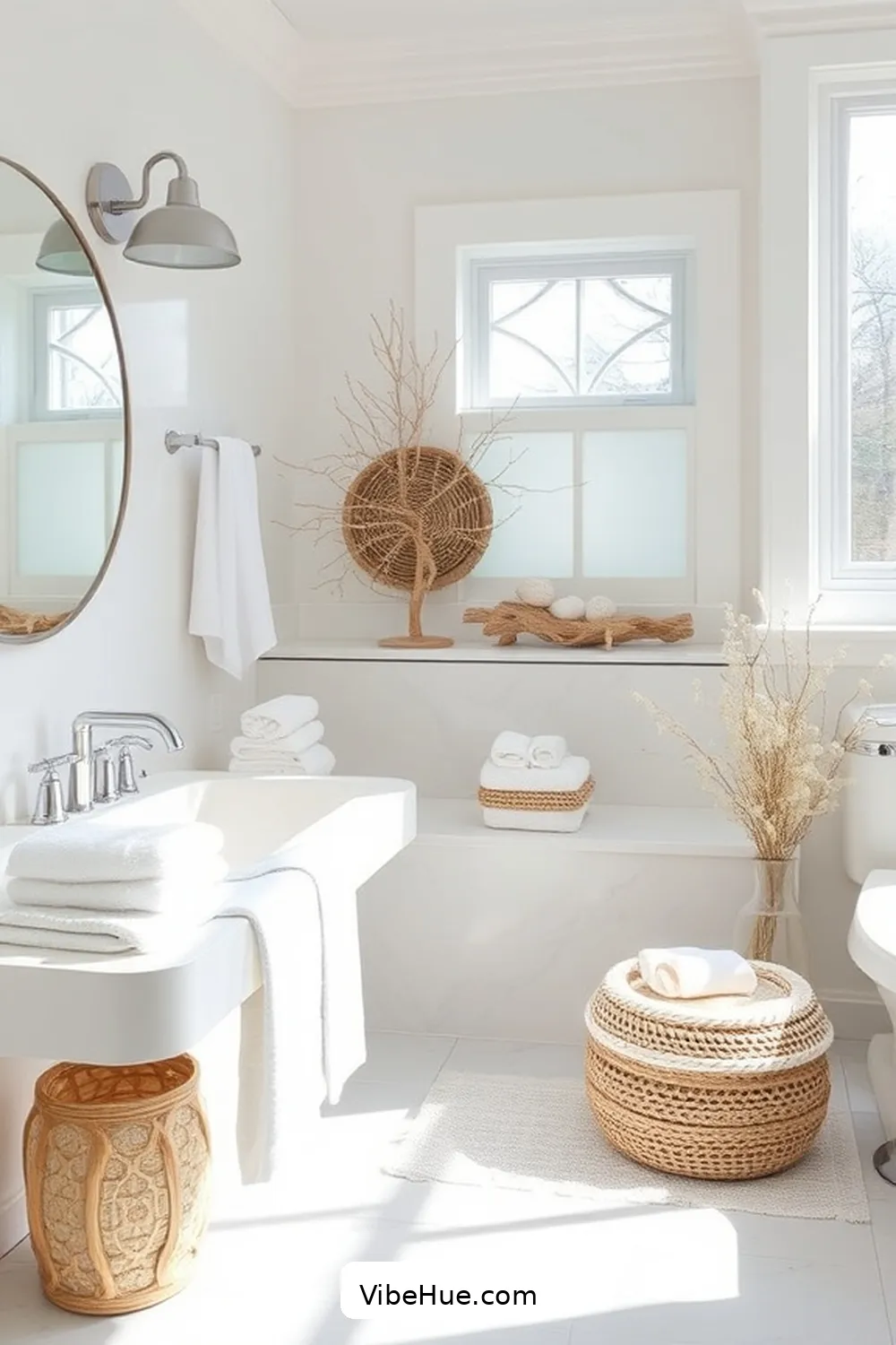 Create a Spa-Like Atmosphere for Create a Winter Bathroom With Coastal Style