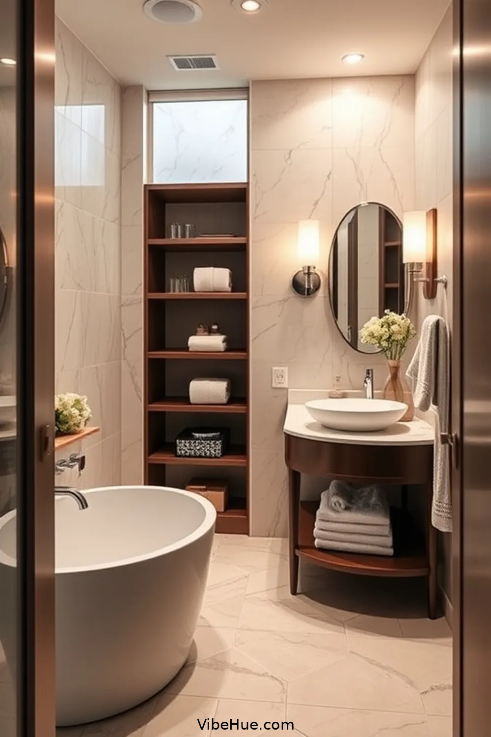 Maintain Practicality With Functional Upgrades for Create a Winter Bathroom With Modern Glam Style