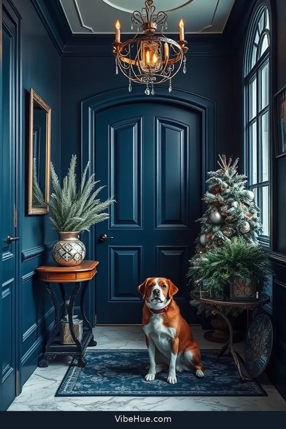 Selecting a Color Palette for Winter Glam for Create a Winter Entryway With Modern Glam Style