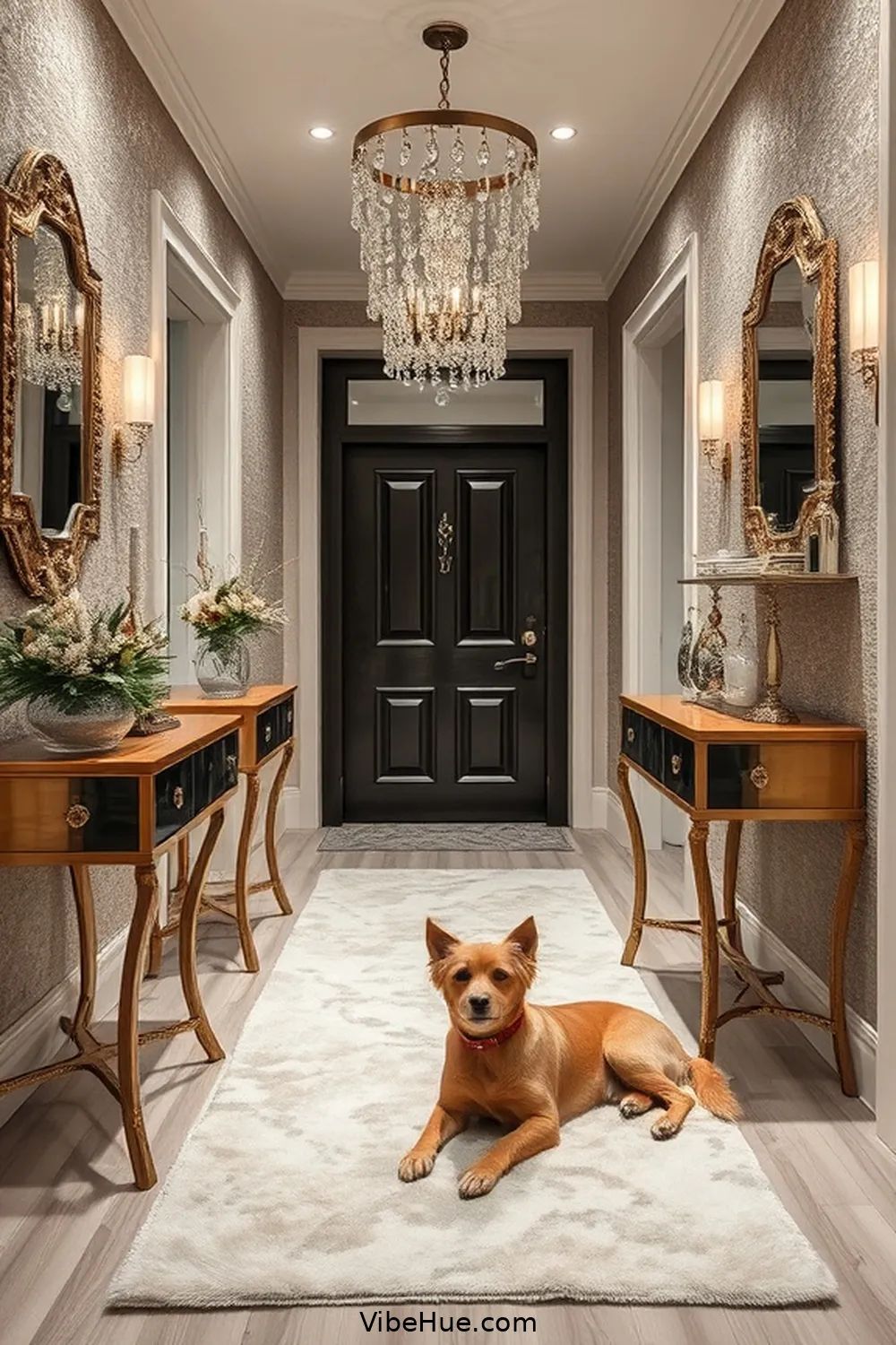 Create a Winter Hallway With Modern Glam Style 9 Accessorize With Glamorous Details for Create a Winter Hallway With Modern Glam Style