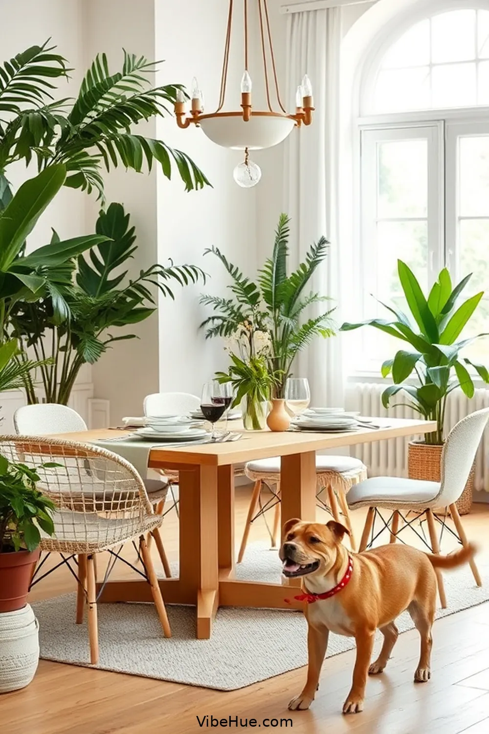 Maintaining a Clutter-Free Space for Create a Year-Round Bohemian Style Dining Room