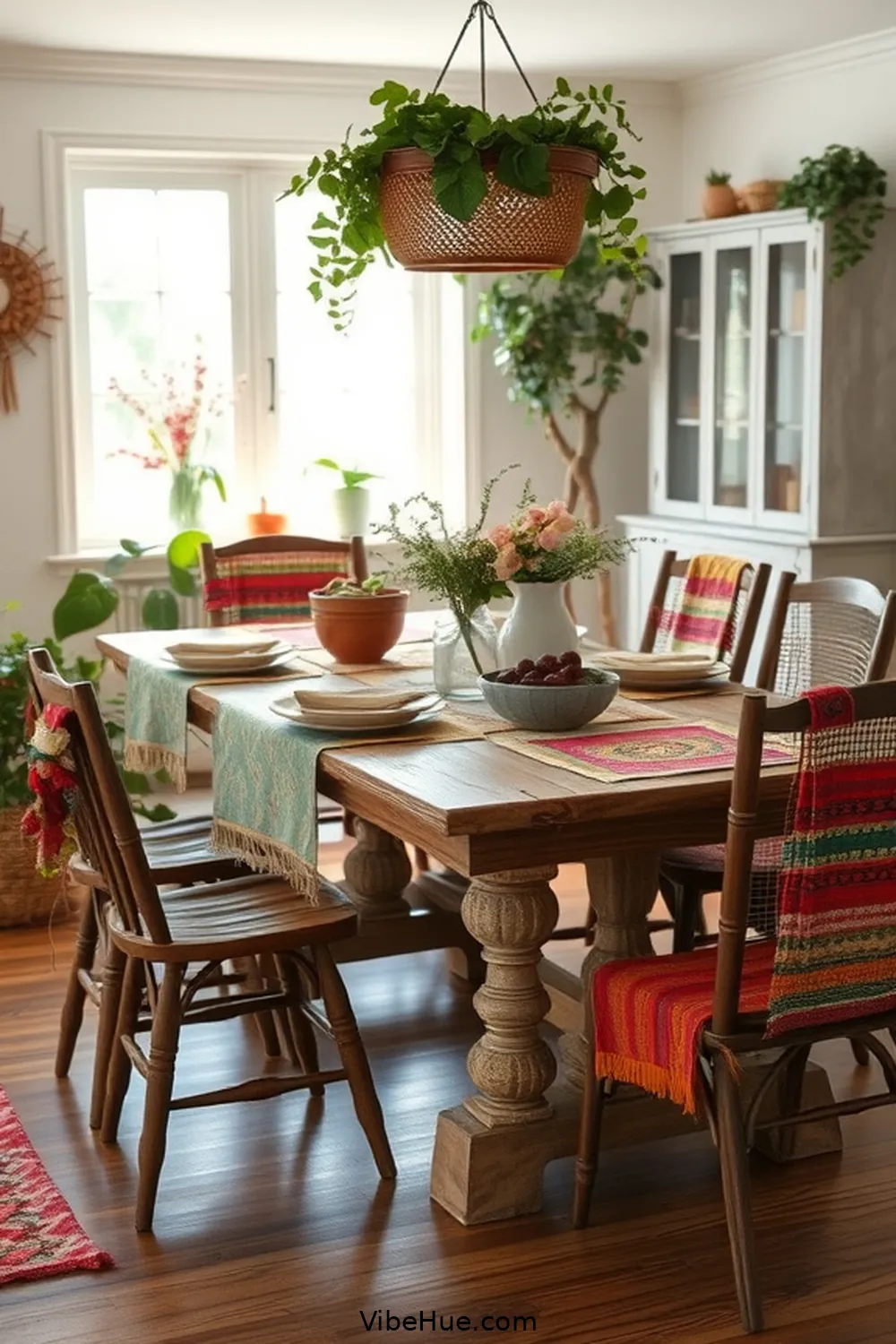 Selecting a Statement Dining Table for Create a Year-Round Bohemian Style Dining Room