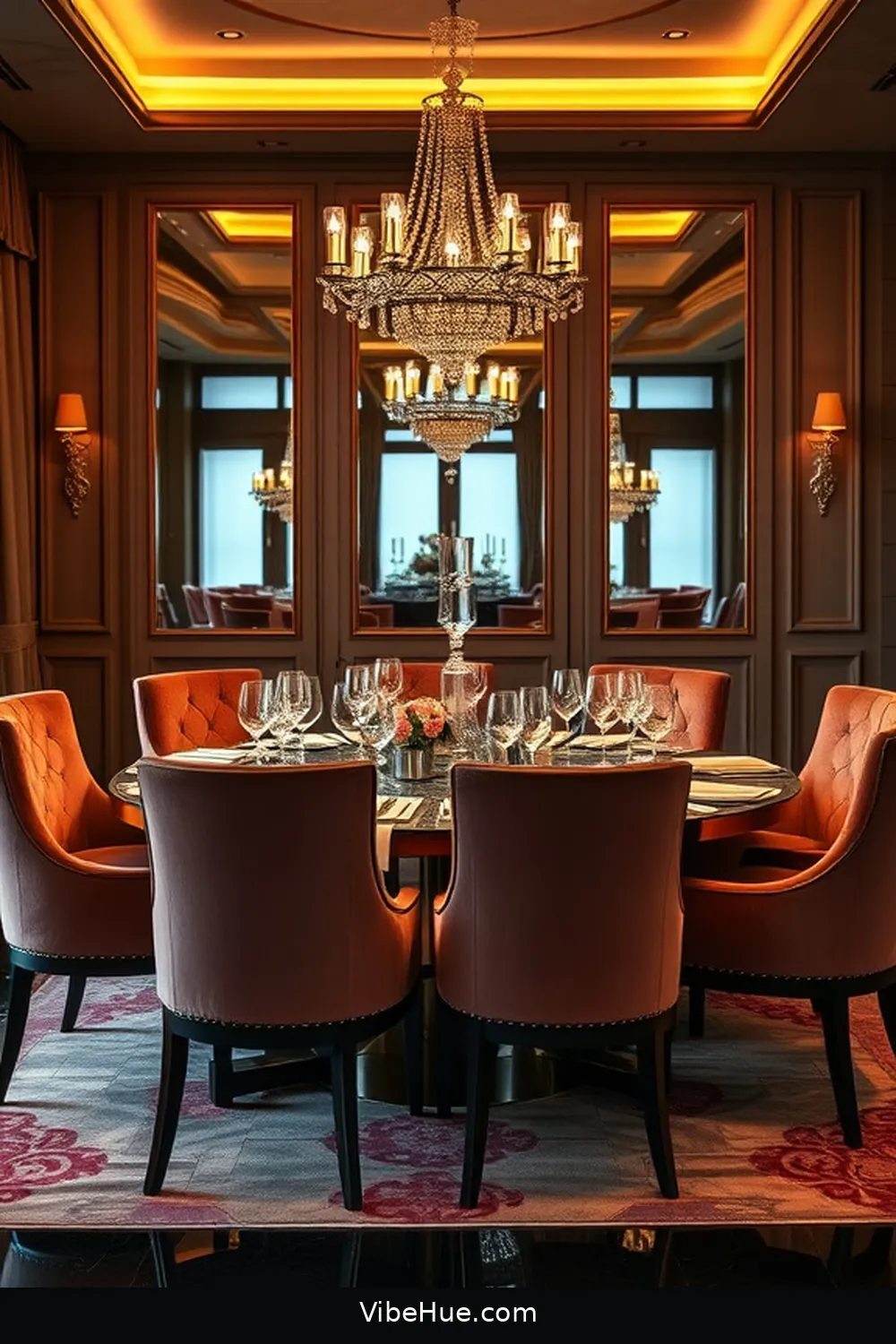 Create a Year-Round Dining Room in Modern Glam Style 5 Incorporating Luxurious Seating for Create a Year-Round Dining Room in Modern Glam Style