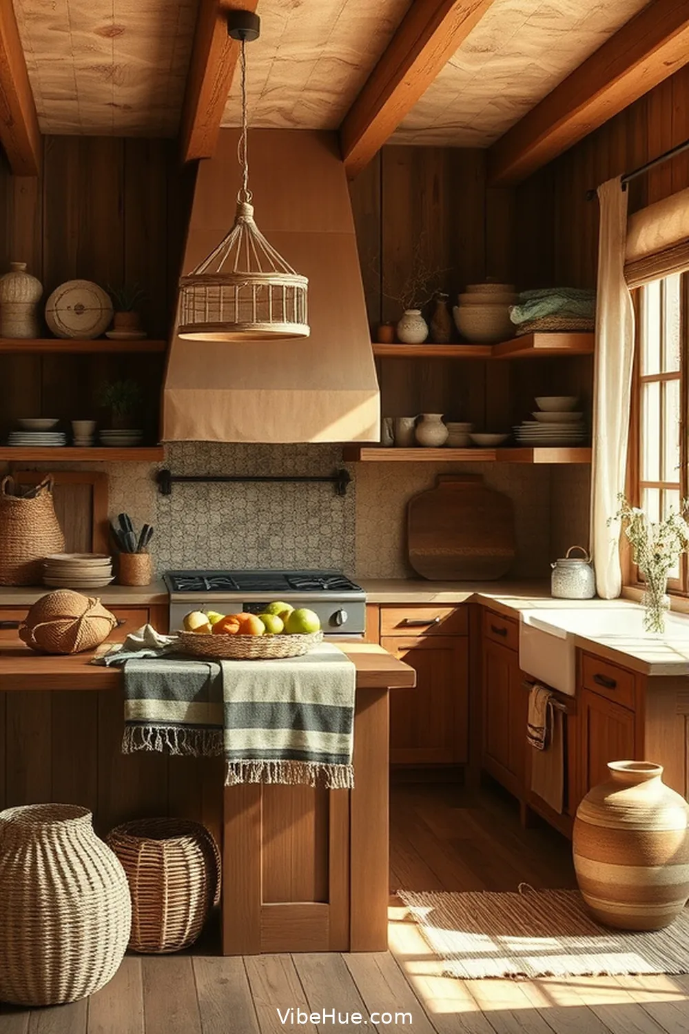 Textures and Materials: Layering for Depth for Create a Year-Round Kitchen in Bohemian Style