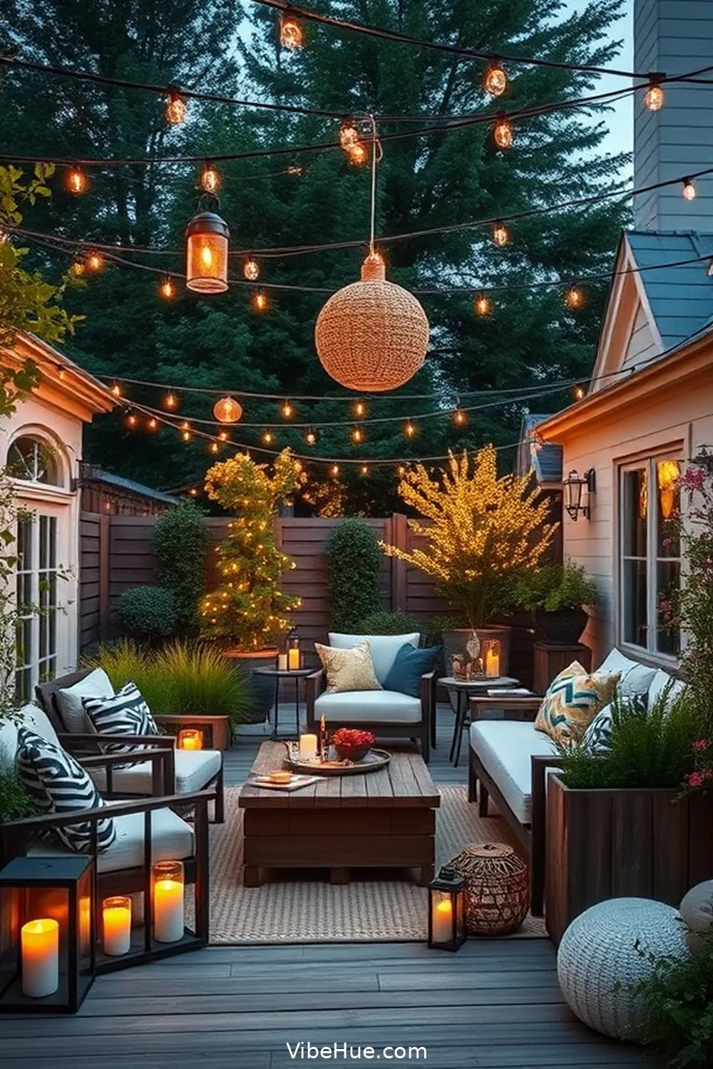 Create a Year-Round Scandinavian Style Outdoor Patio 8 Use Lighting to Enhance Ambiance for Create a Year-Round Scandinavian Style Outdoor Patio