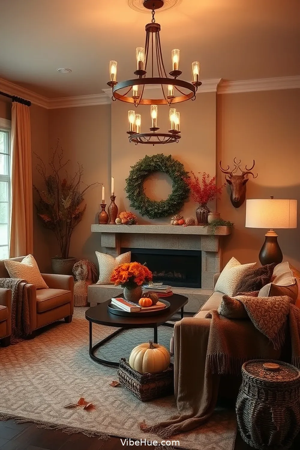 Creating a Cozy Fall Living Room With Industrial Style 5 Showcase Statement Lighting for Creating a Cozy Fall Living Room With Industrial Style