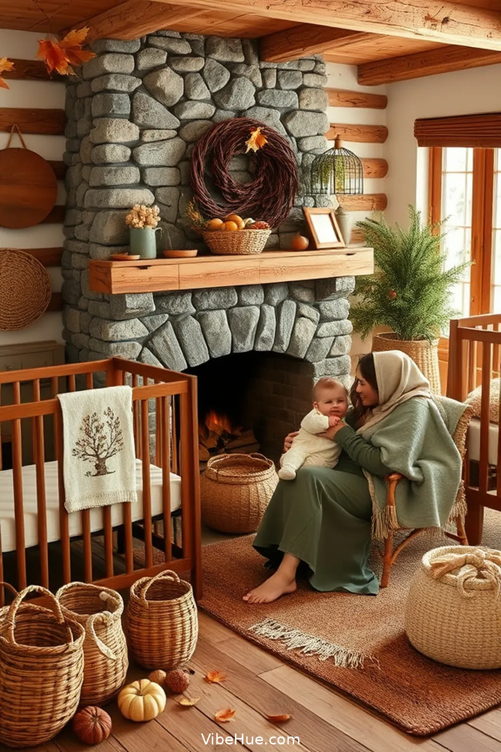 Embracing Natural Materials for Creating a Cozy Fall Nursery in Rustic Style