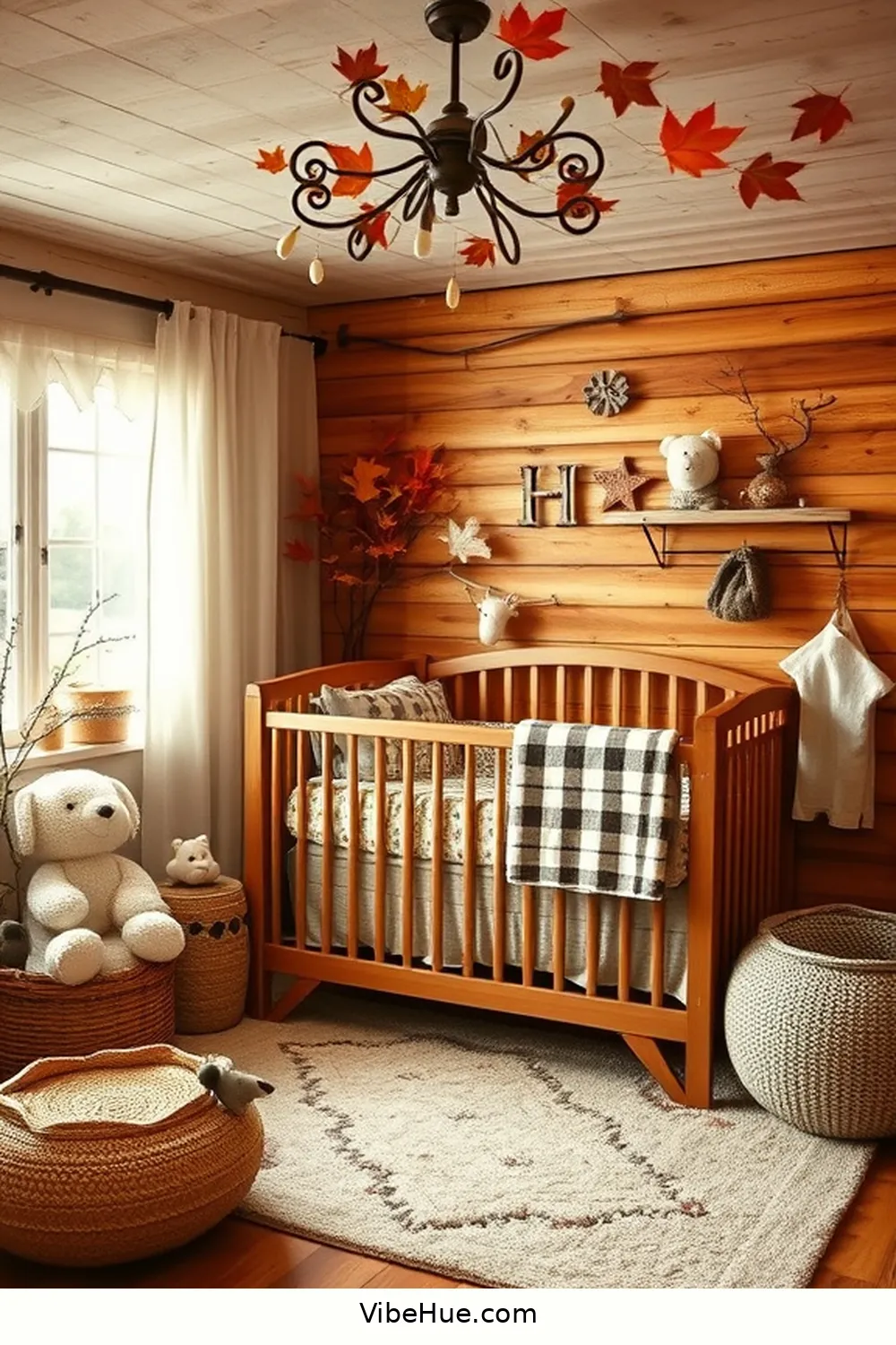 Nature-Inspired Decor Elements for Creating a Cozy Fall Nursery in Rustic Style