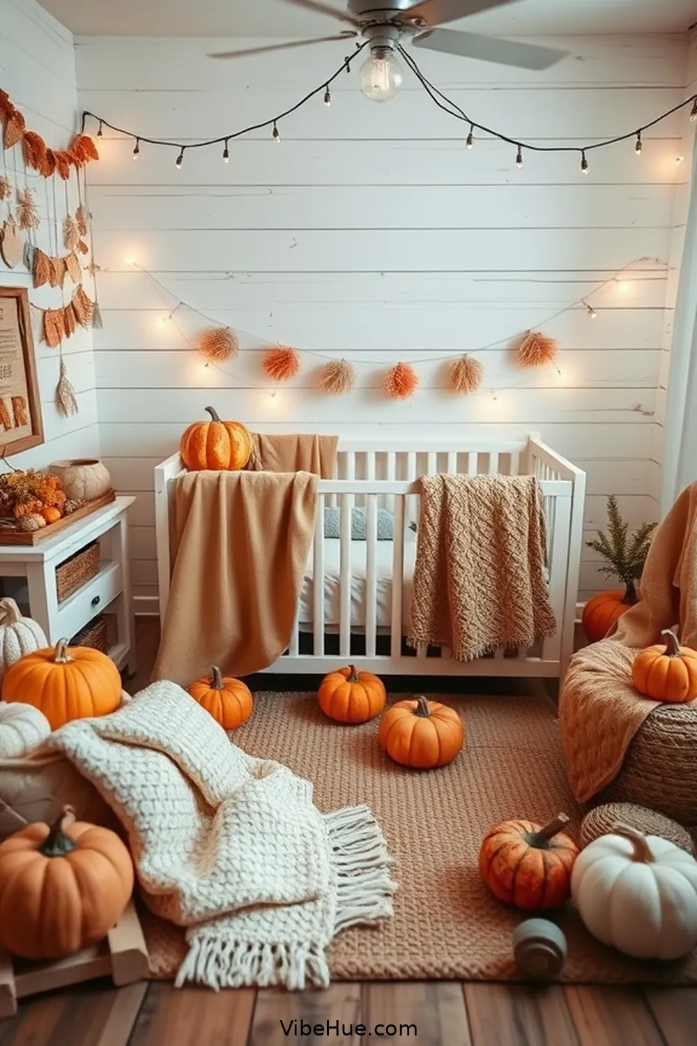 Seasonal Accents and Accessories for Creating a Cozy Fall Nursery in Rustic Style