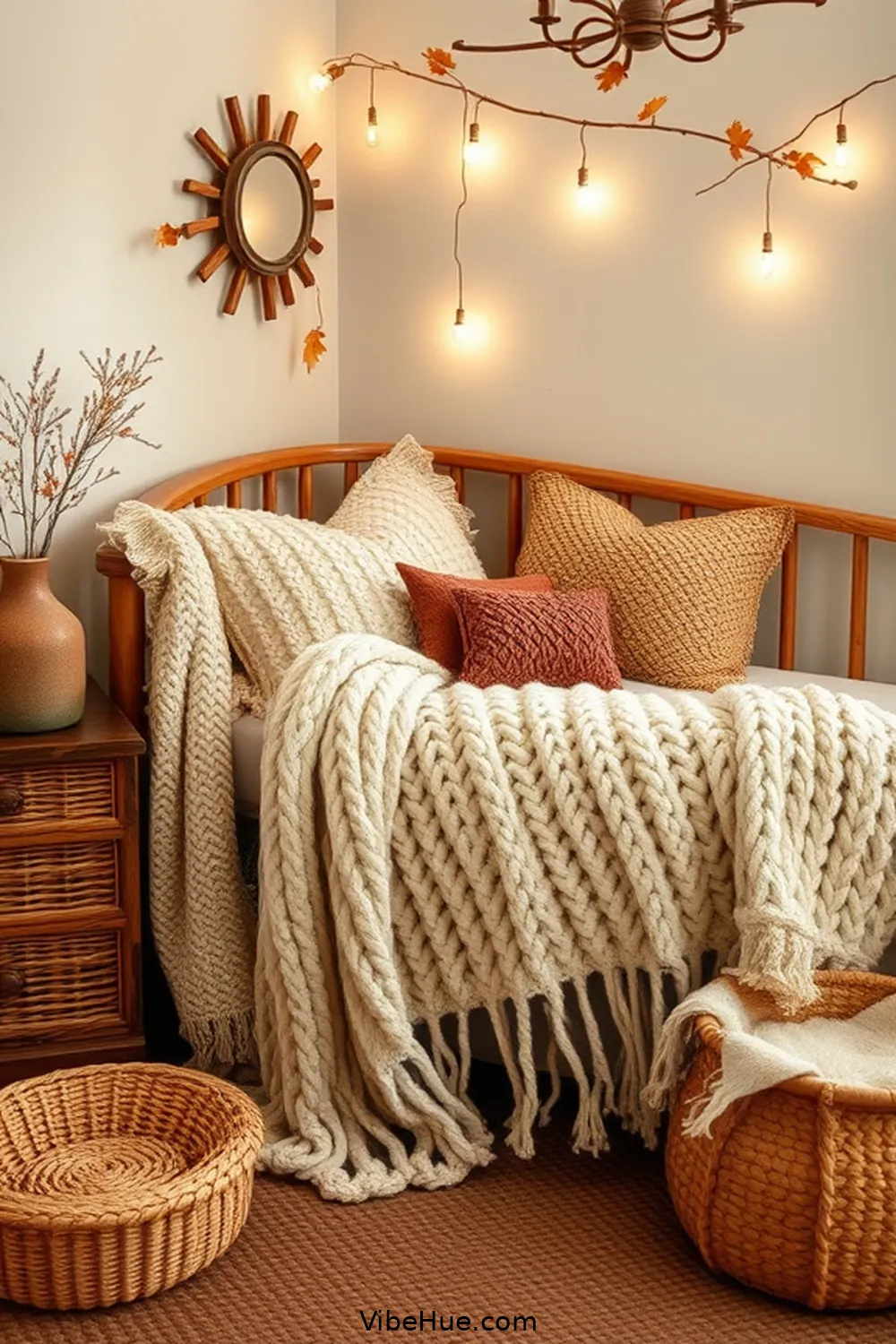 Soft Textiles for Comfort for Creating a Cozy Fall Nursery in Rustic Style