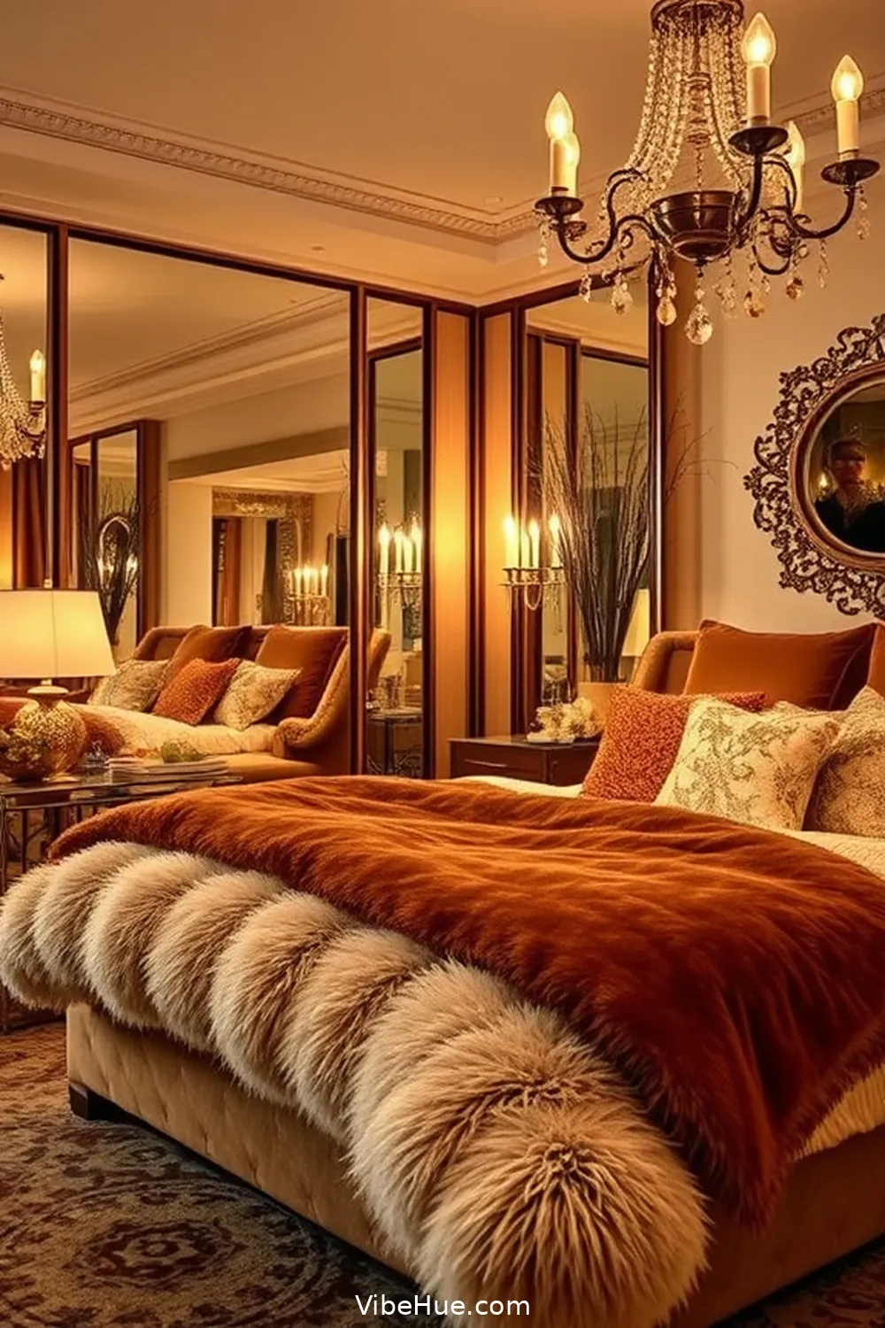 Creating a Fall Bedroom With Modern Glam Style 9 Accessorizing With Mirrors for Creating a Fall Bedroom With Modern Glam Style
